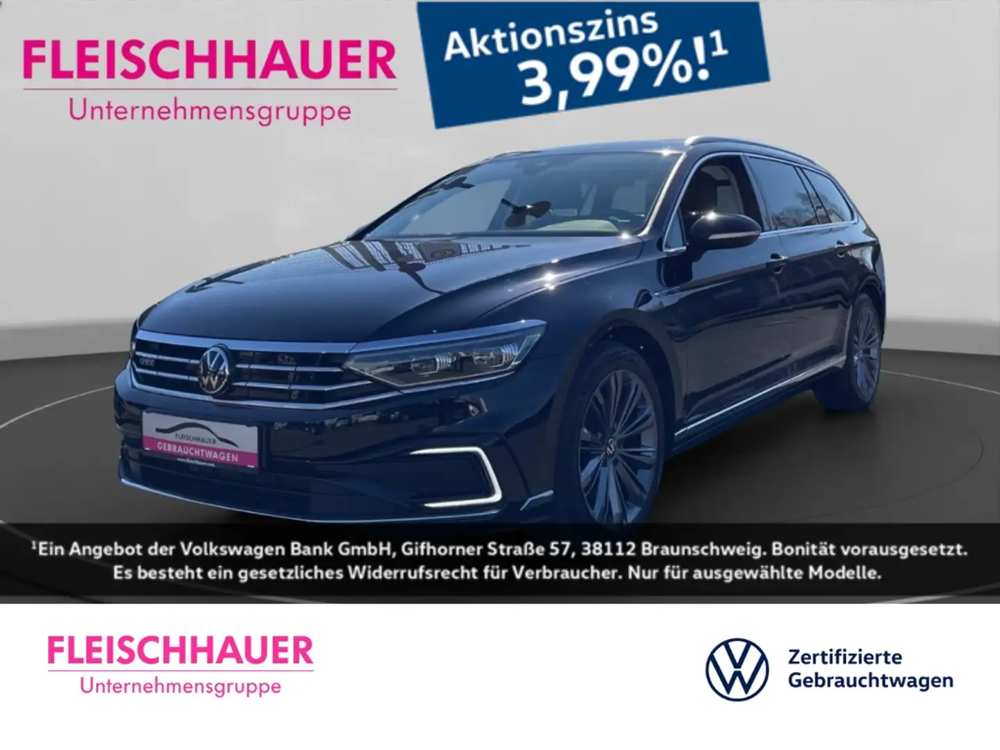 Volkswagen Passat Variant GTE 1.4 TSI AHK schwenk RFK Business Premium el.He Schwarz - 1