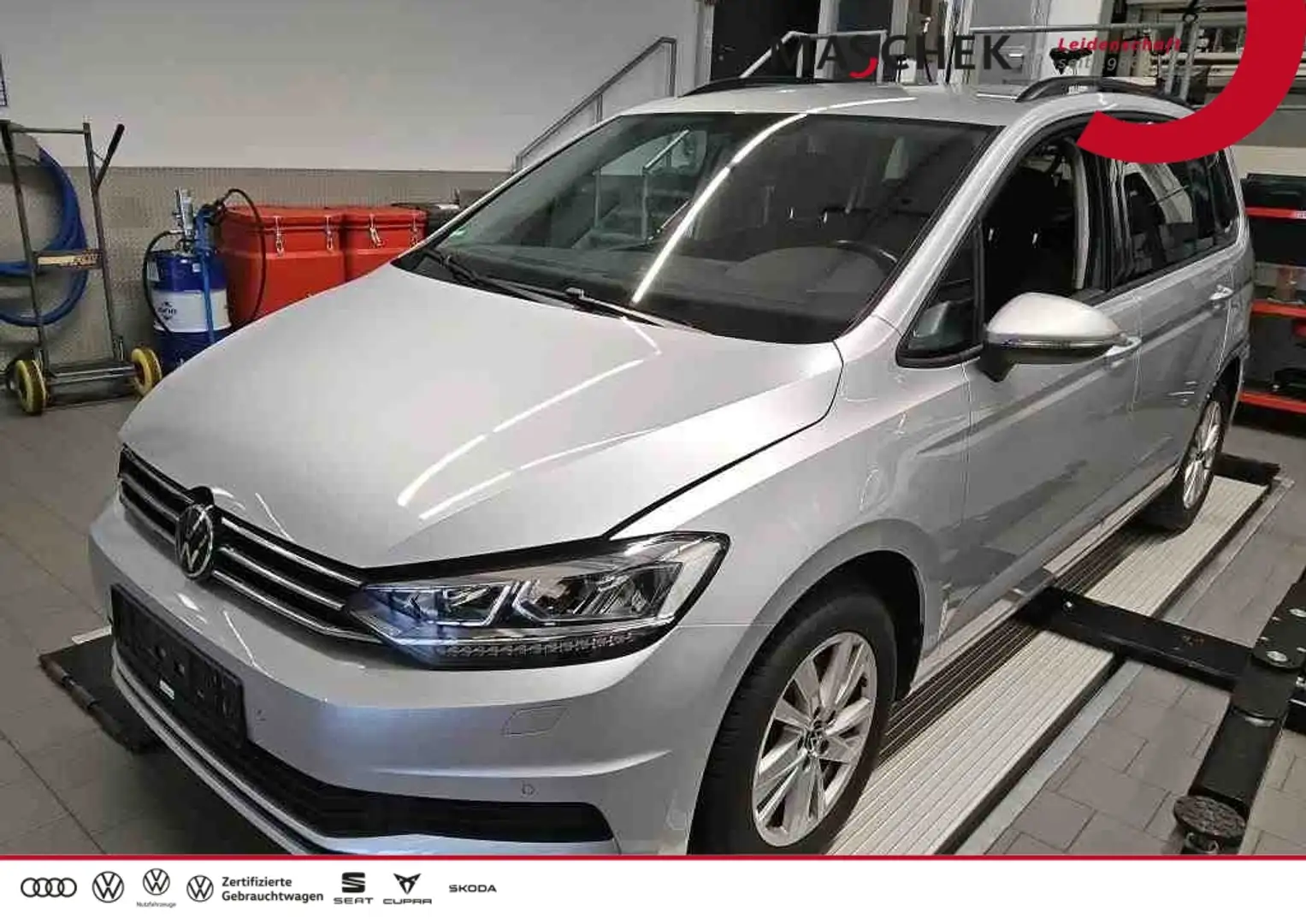 Volkswagen Touran 2.0 TDI DSG LED PDC Sitzh Tempomat ACC AUT LED Silber - 1