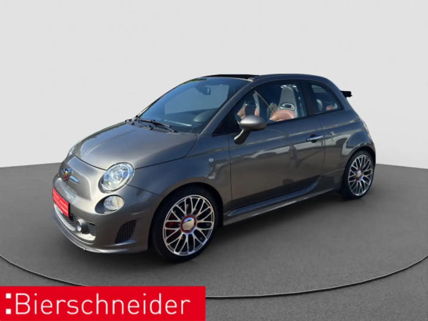 Fiat 500 Cabrio Abarth 595 C Turismo XENON LEDER PDC Gris - 1