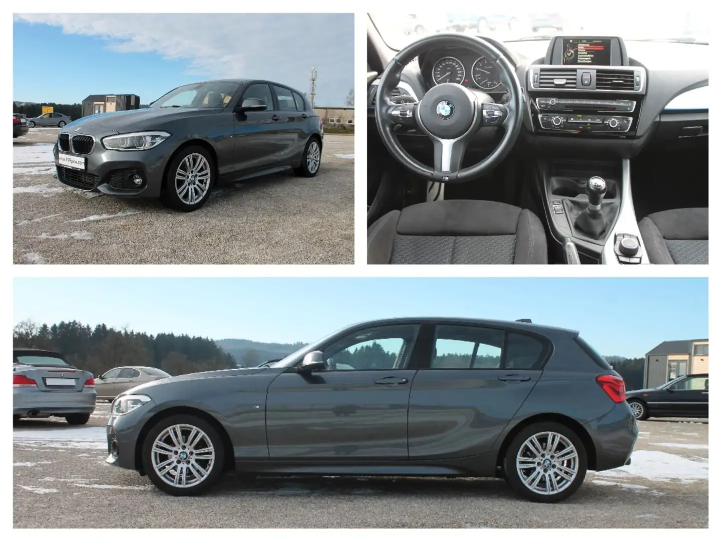 BMW 118 i M-Sportpaket Parksensoren Sitzheizung Gris - 1
