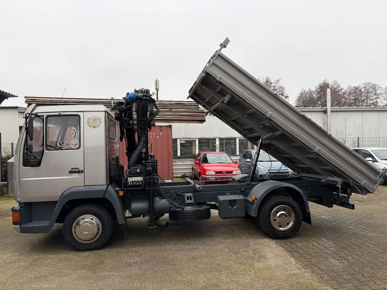MAN L2000 Dreiseitenkipper Kran Hiab 060-2 TÜV NEU, foto 11