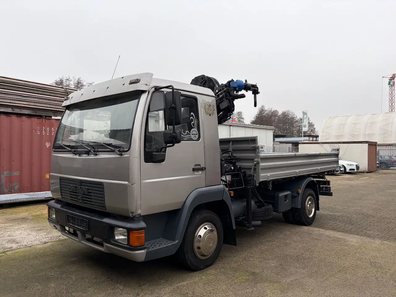 MAN L2000 Dreiseitenkipper Kran Hiab 060-2 TÜV NEU, foto 1