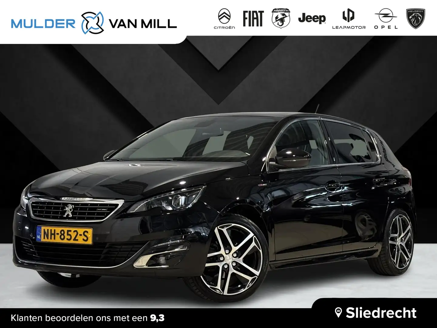 Peugeot 308 GT-Line 1.2 Turbo 130pk | PANODAK | NAVI | 18" VEL Zwart - 1