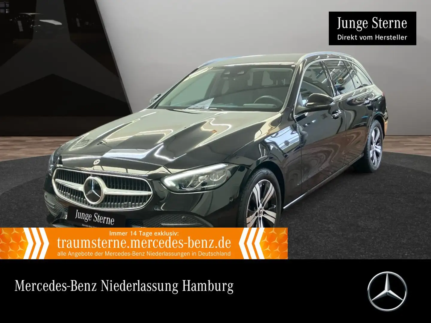 Mercedes-Benz C 220 d T 4M AVANTG+360+AHK+LED+STHZG+KEYLESS+9G Schwarz - 1