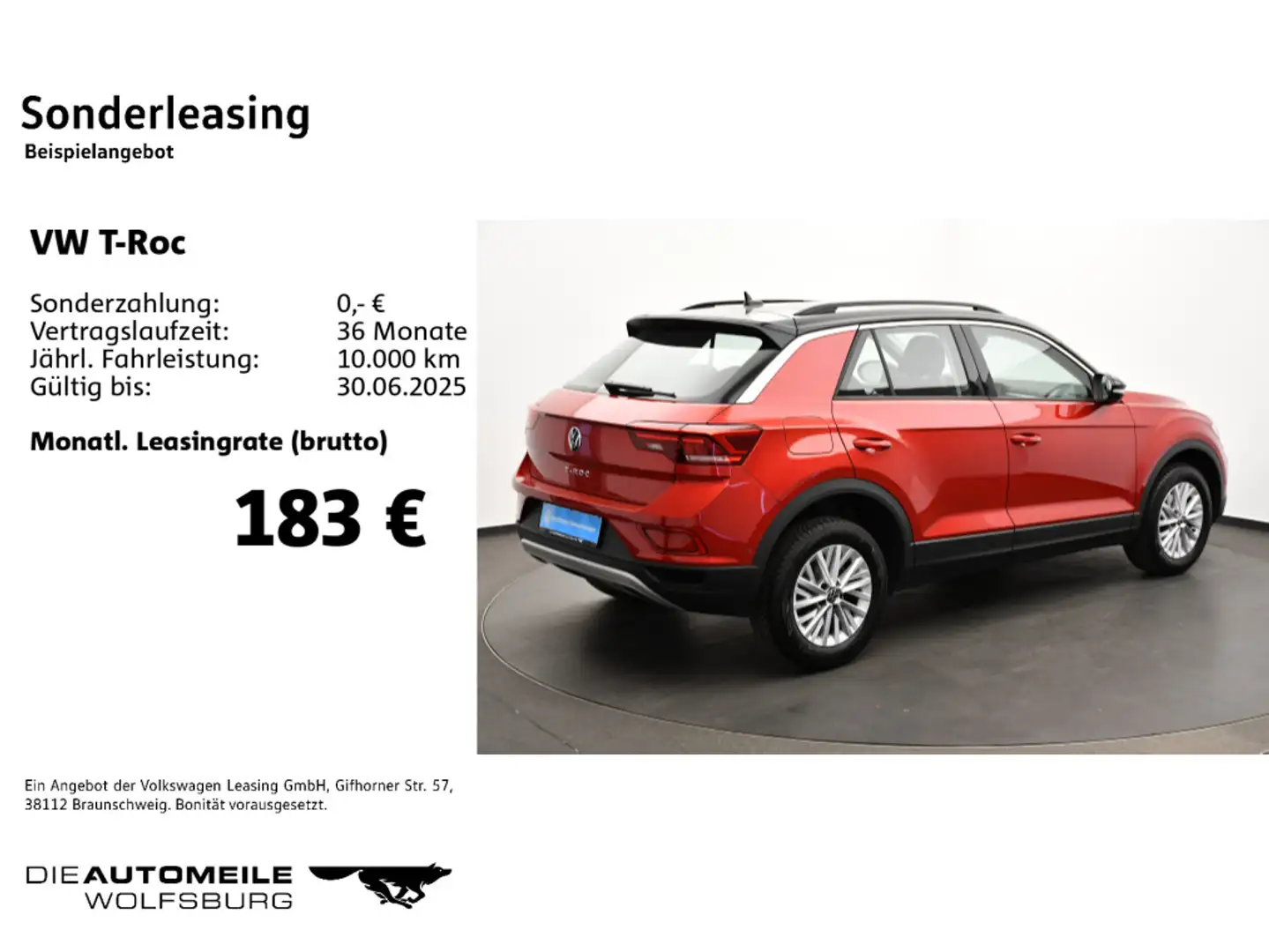 Volkswagen T-Roc 1.0 TSI Life LED/App-Connect Rot - 2