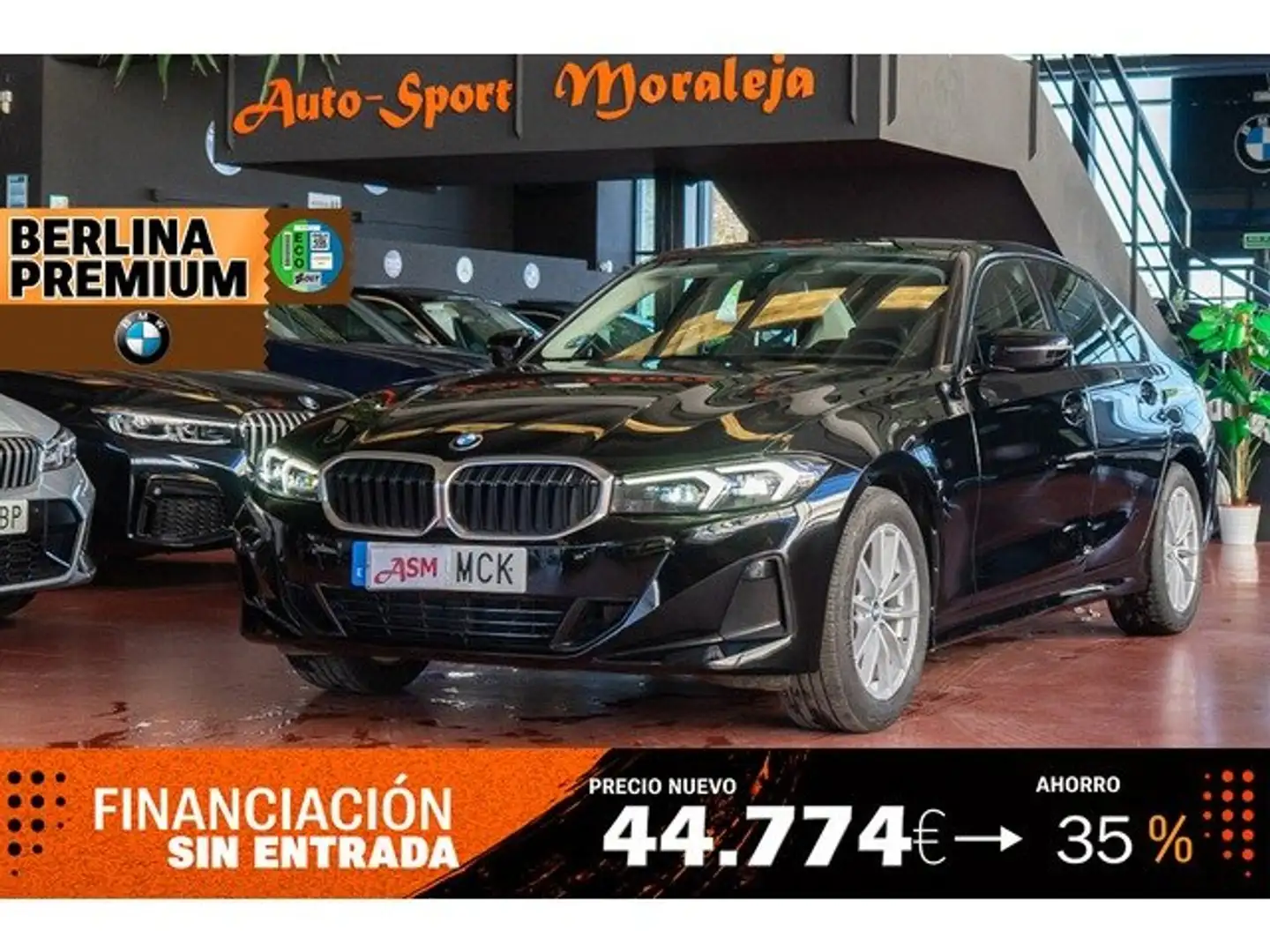 BMW 318 318dA Negro - 1