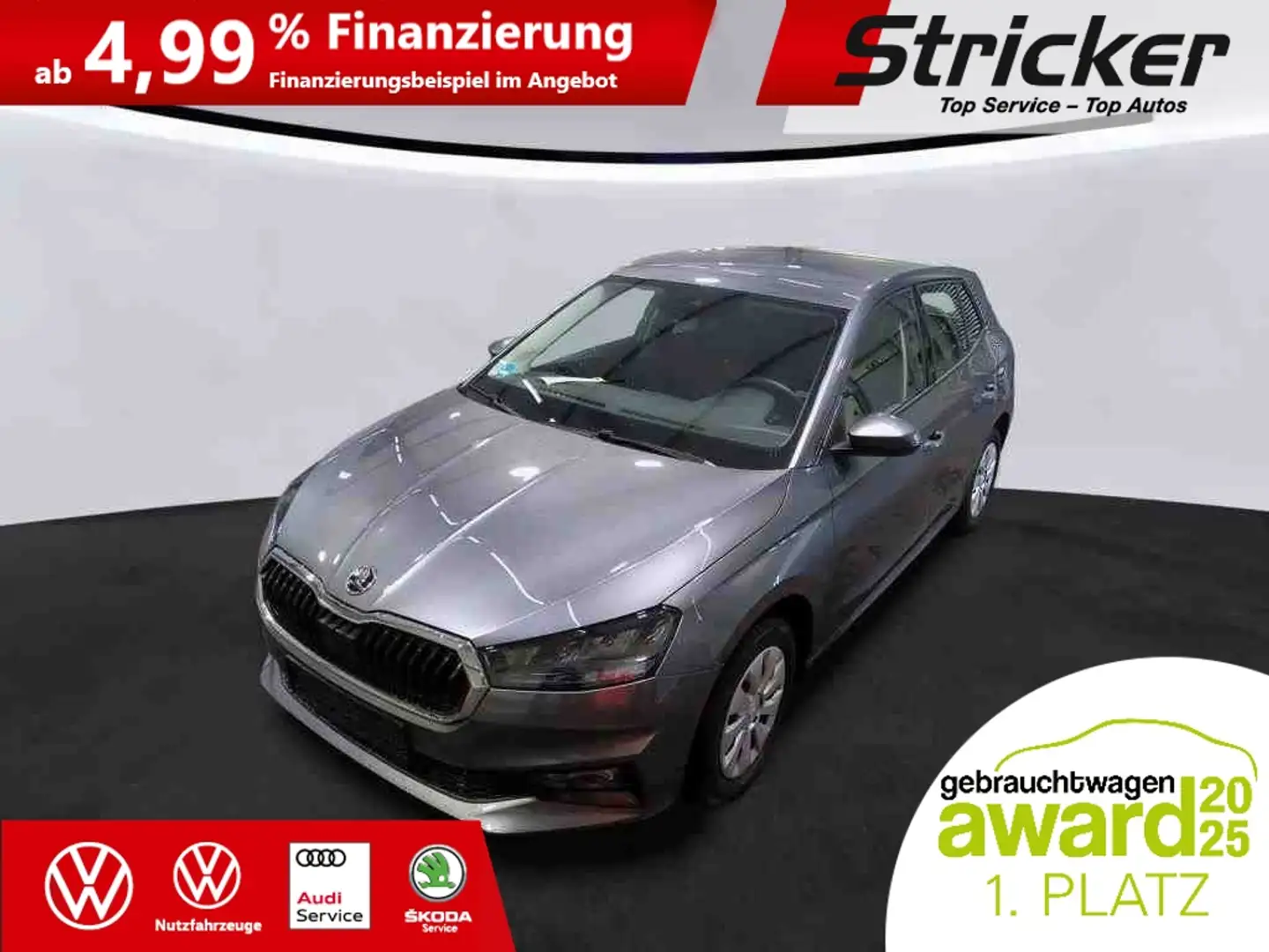 Skoda Fabia Selection 1.0TSI DSG 199,-ohne Anzahlung Sitzheiz Grau - 2