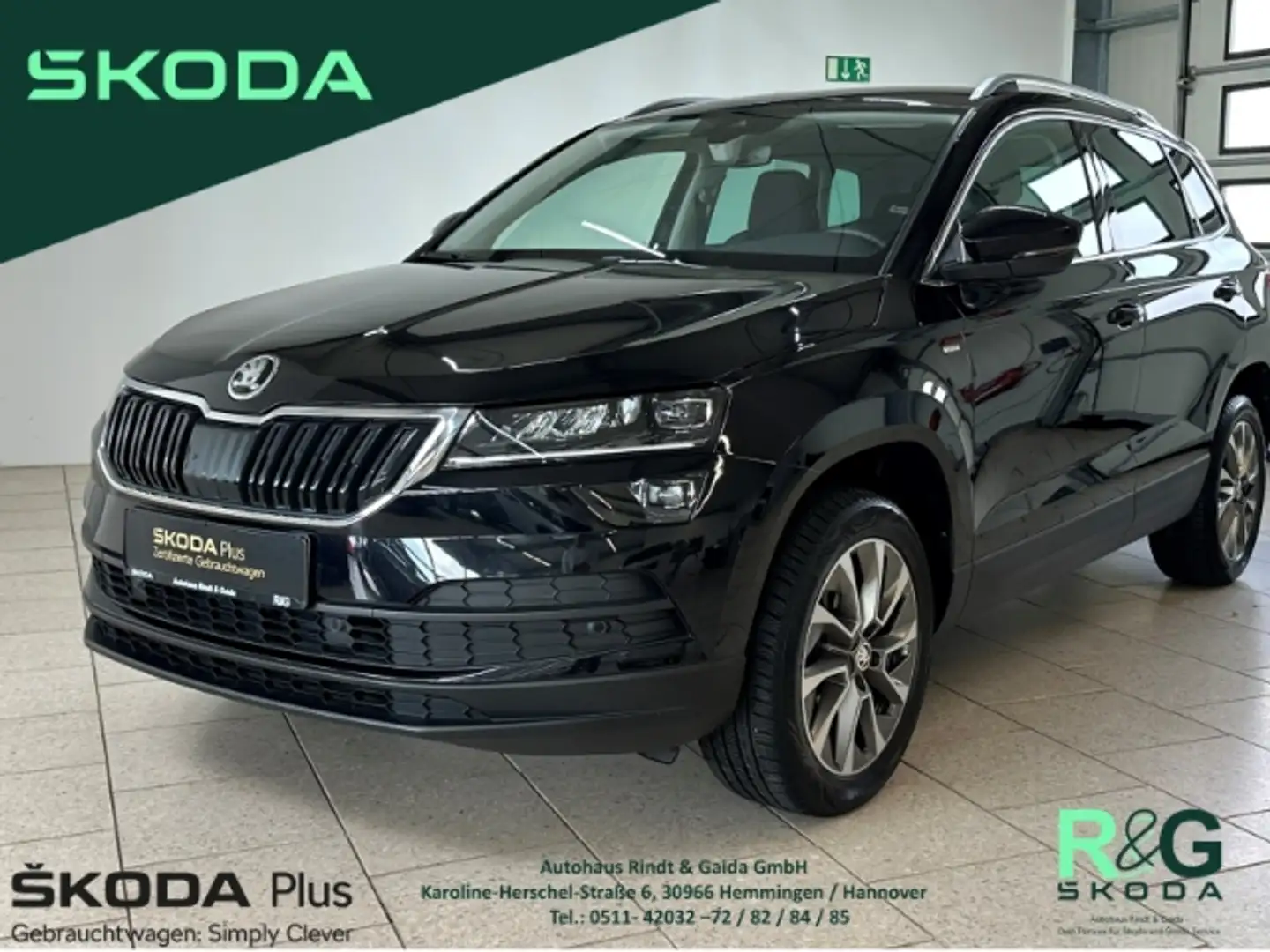Skoda Karoq Clever 1.0 TSI Navi ACC LED Freisprech Negro - 1