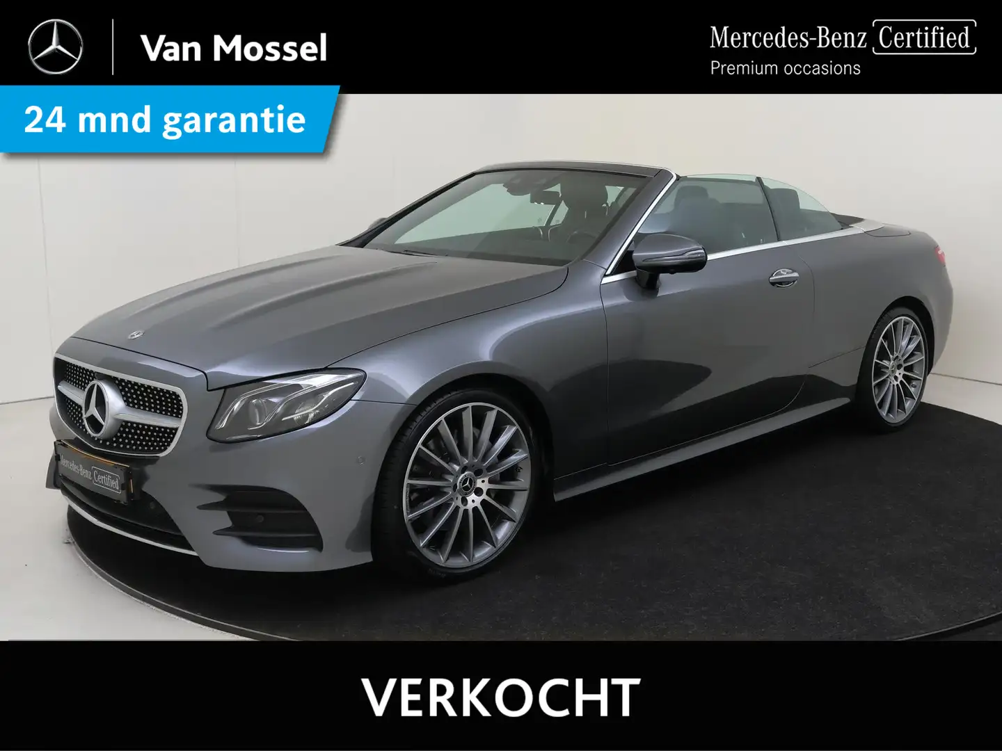 Mercedes-Benz E 200 Cabrio Premium Plus AMG /Burmester /Memory /360 Ca Grijs - 1