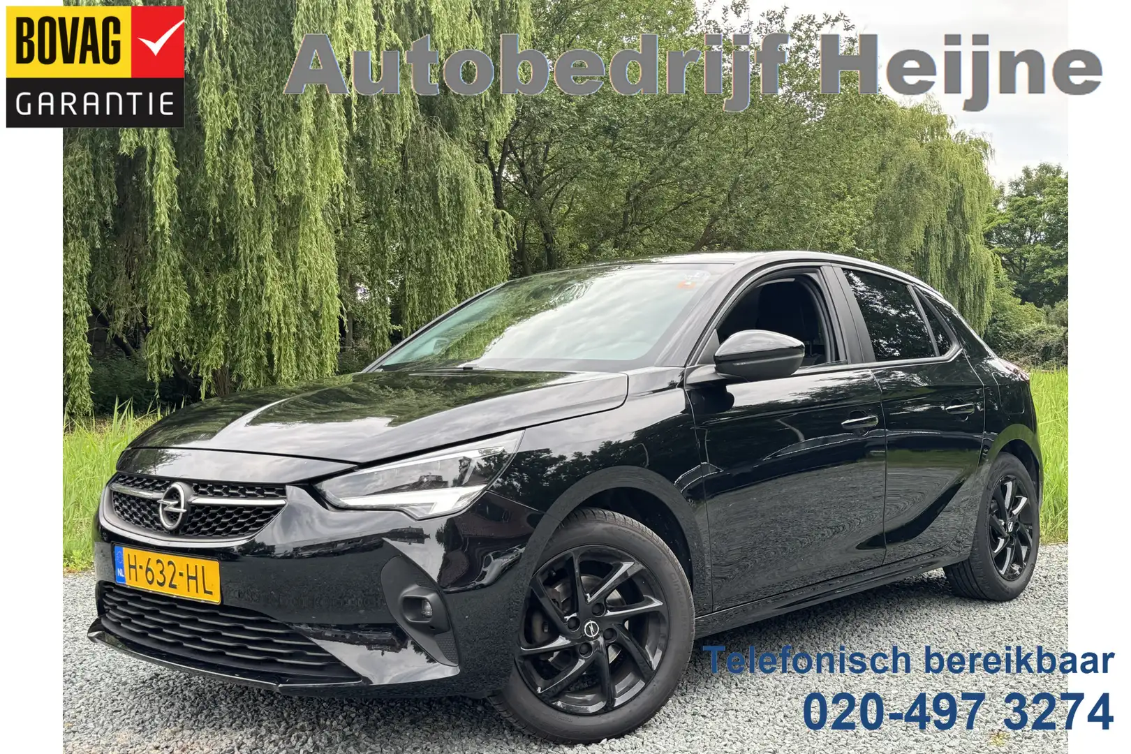 Opel Corsa 75PK BLACK EDITION 360° CAMERA/STUUR VERW./TREKHAA Zwart - 1