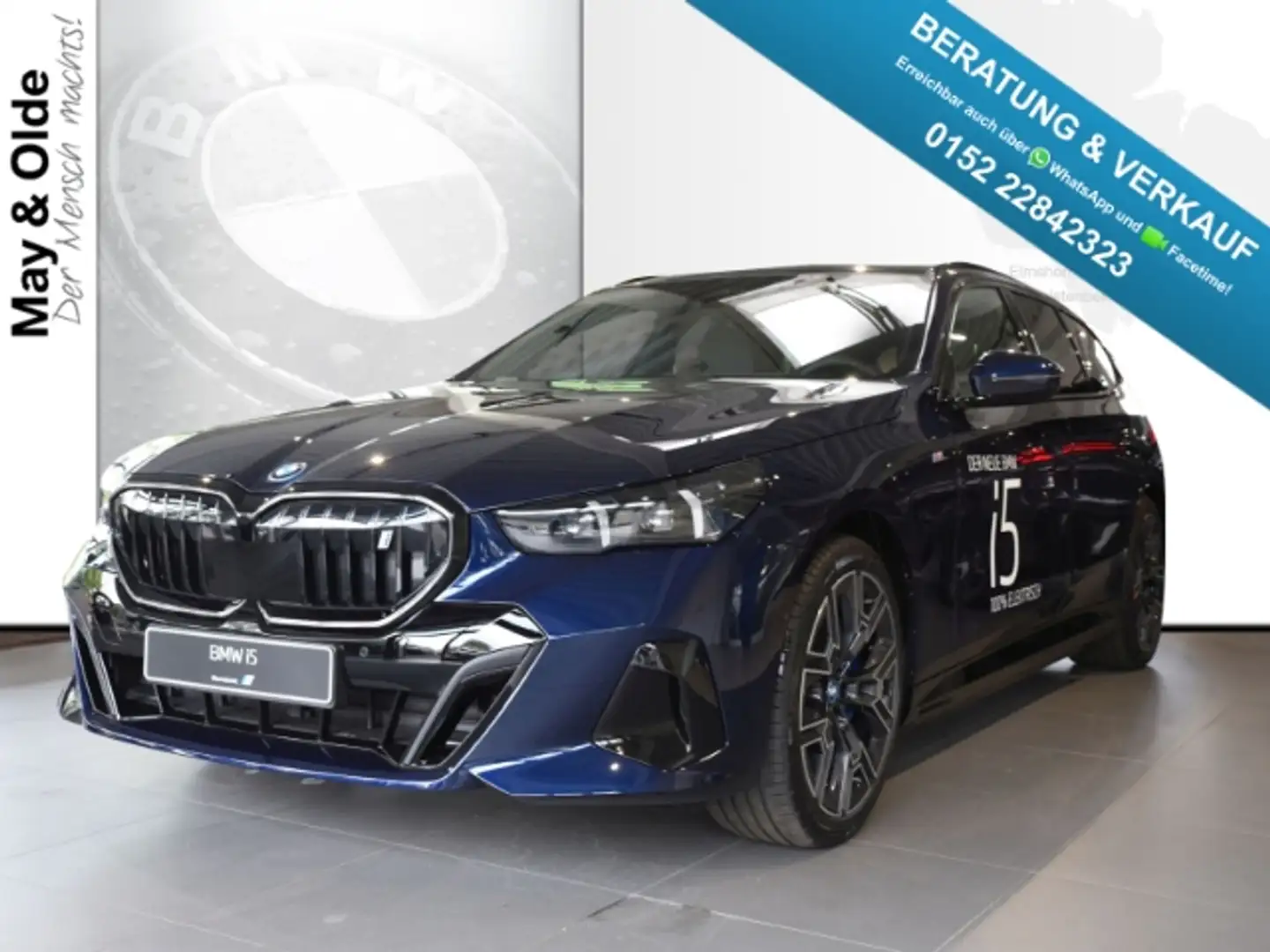 BMW i5 eDrive40 M Sport Pro AHK Navi H/K Pano Blau - 1