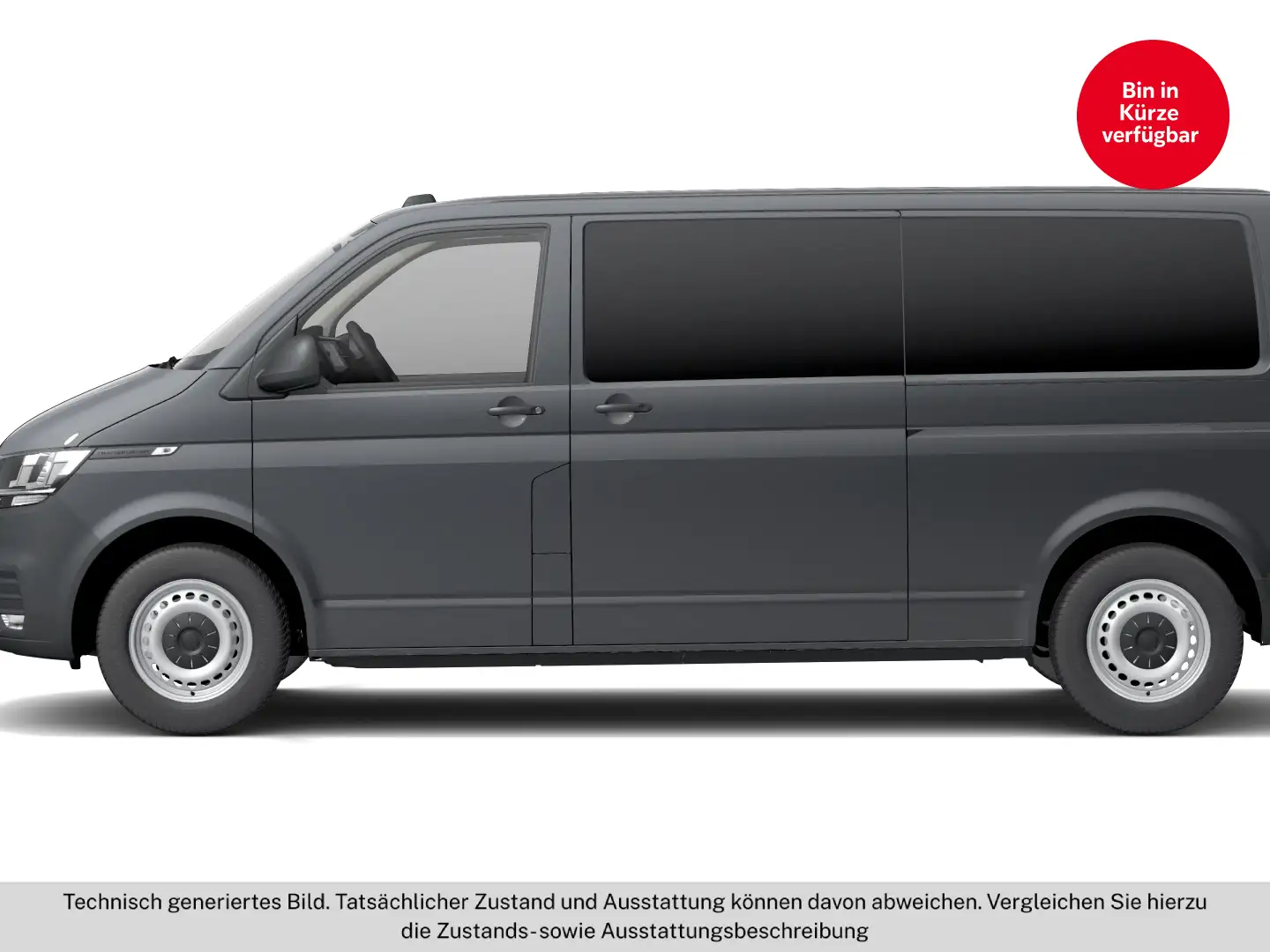 Volkswagen T6.1 Transporter Kombi LR TDI Grau - 2