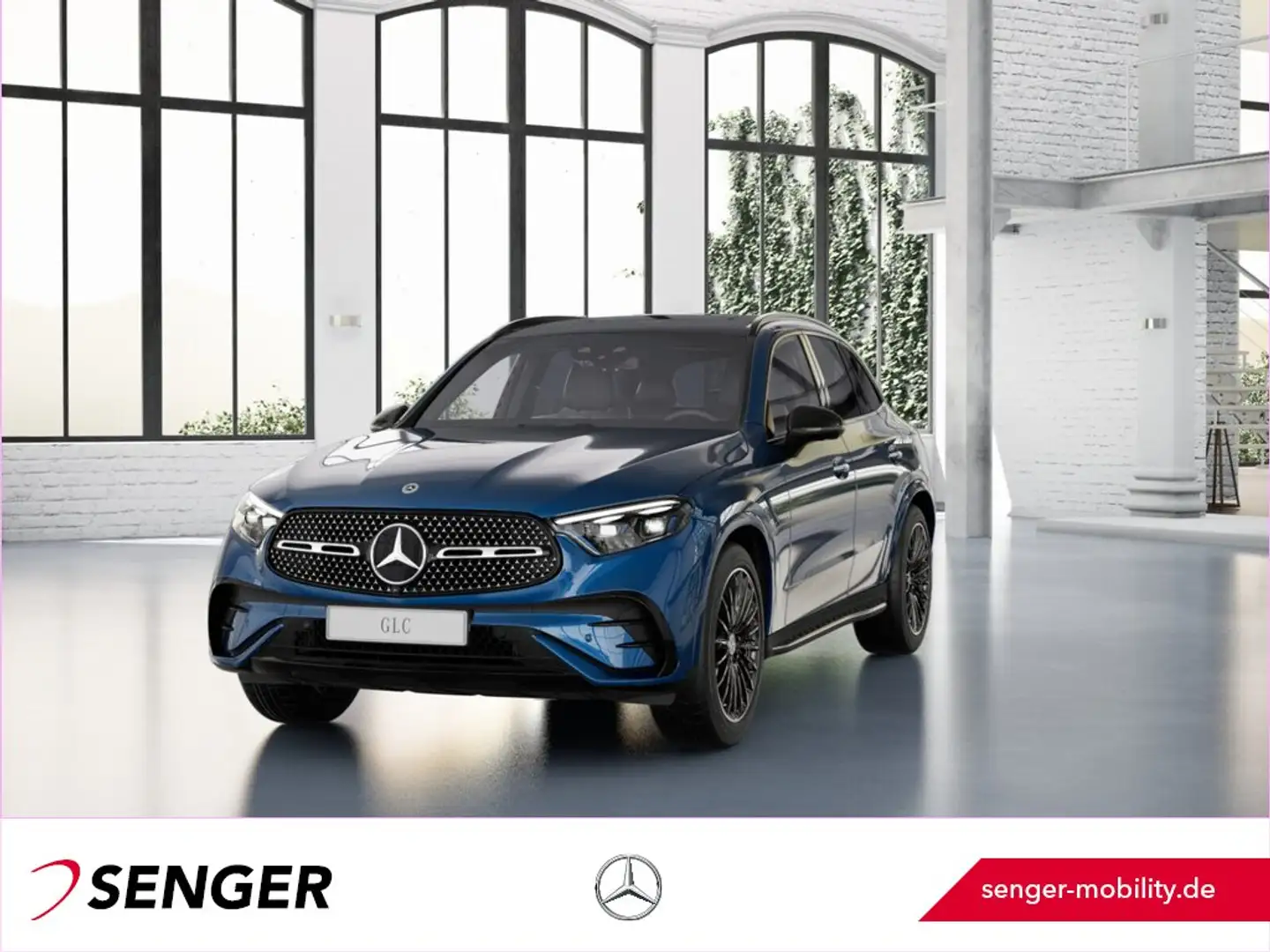 Mercedes-Benz GLC 450 d 4M AMG DigitalLight Distronic Pano AHK Bleu - 1