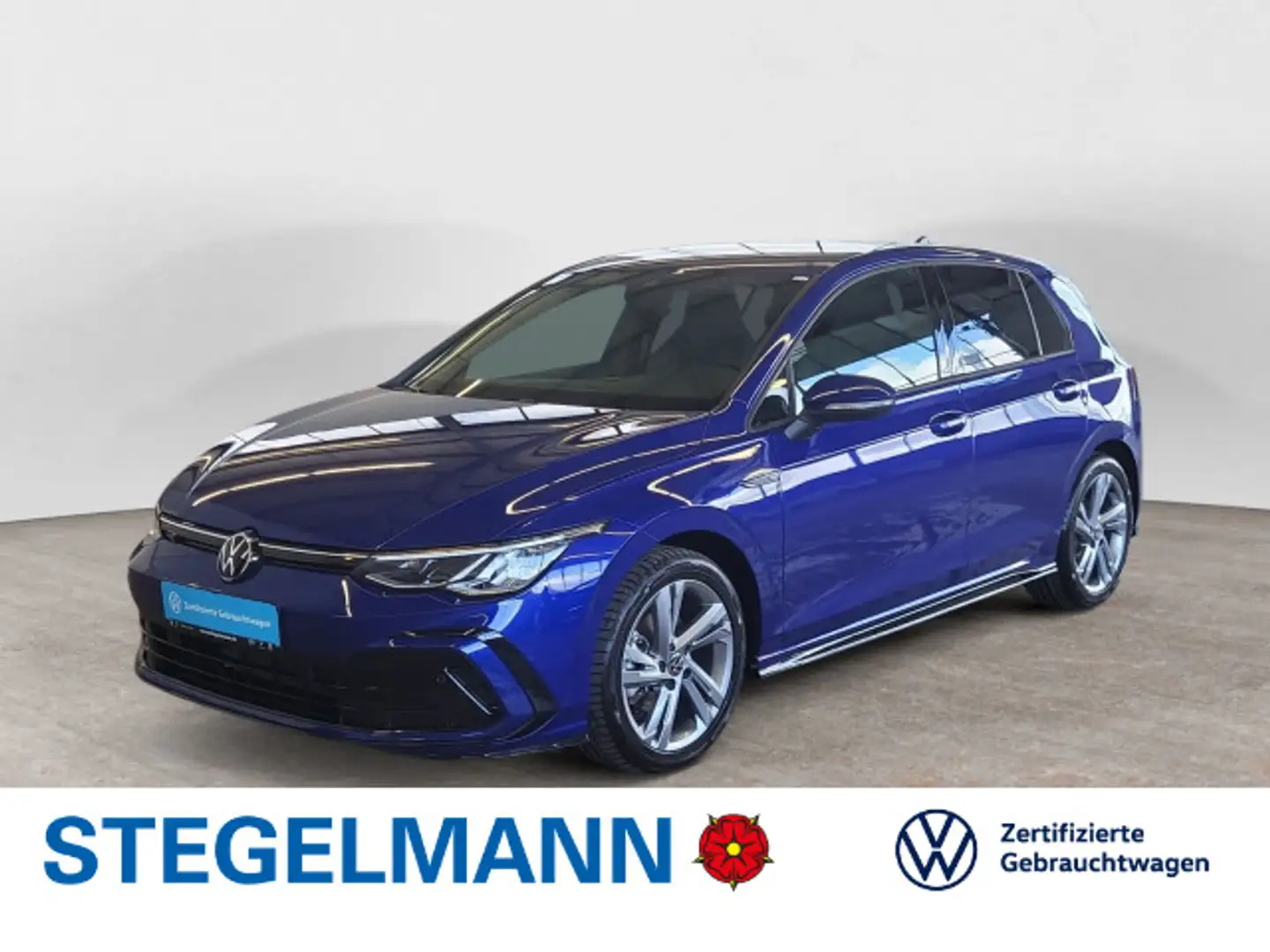 Volkswagen Golf VIII 1.5 TSI R-Line *LED*AHK*Navi*ACC*+3J. Bleu - 1