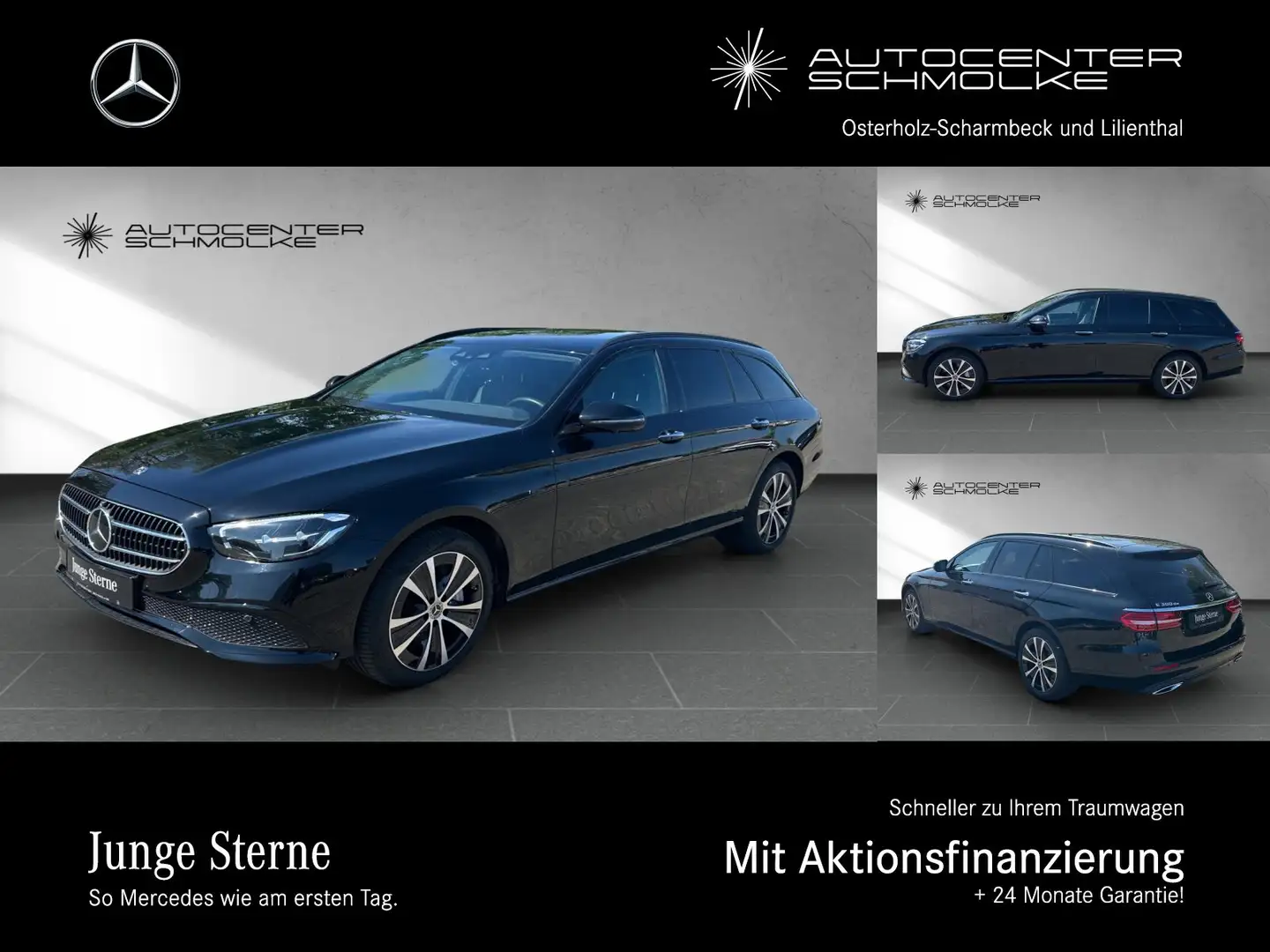 Mercedes-Benz E 300 E 300 de T 4-MATIC AVANTGARDE*AHK*DISTR PLUS*360 Negro - 1