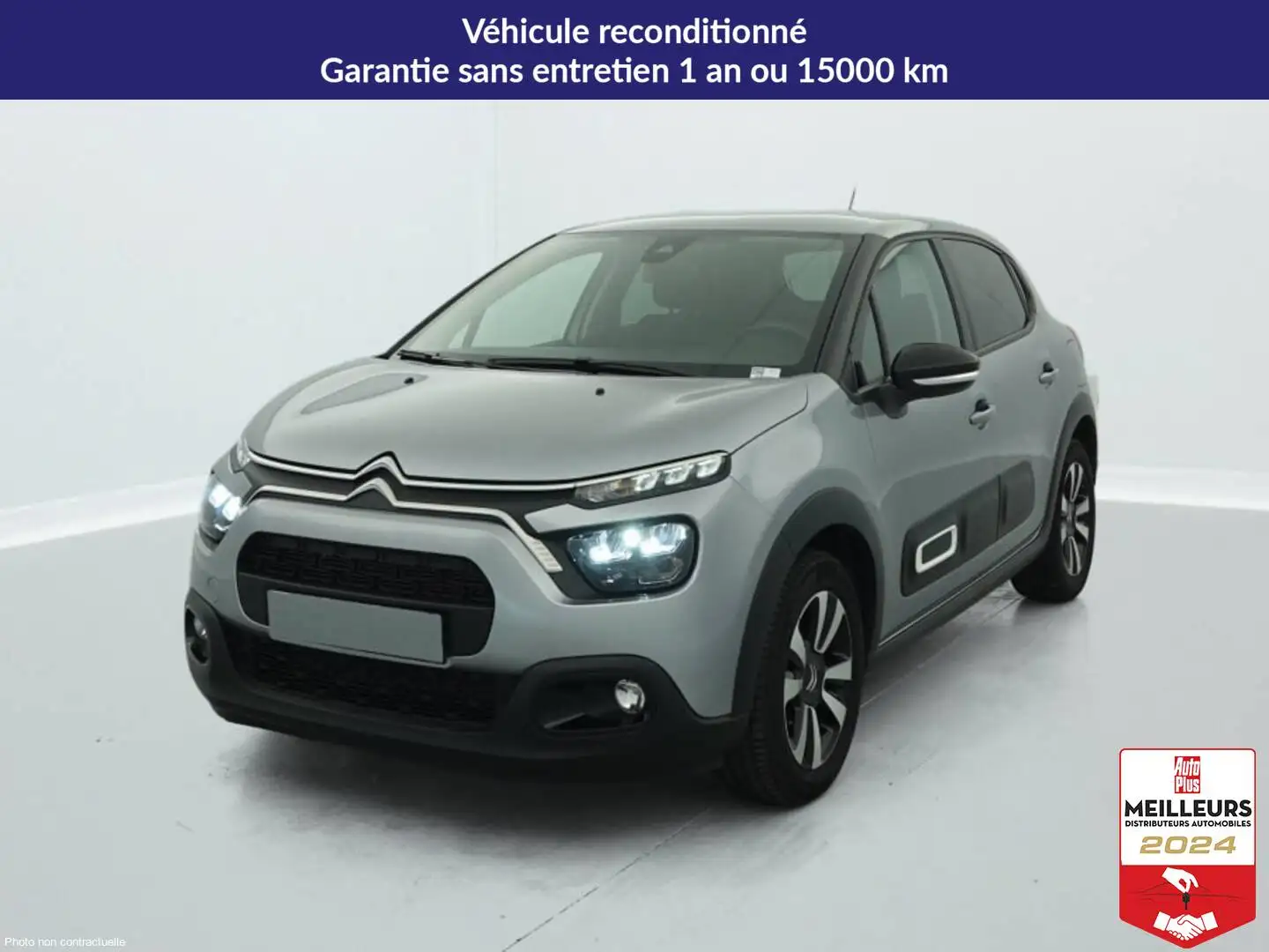 Citroen C3 PureTech 110 ch BVM6 Max Gris - 1