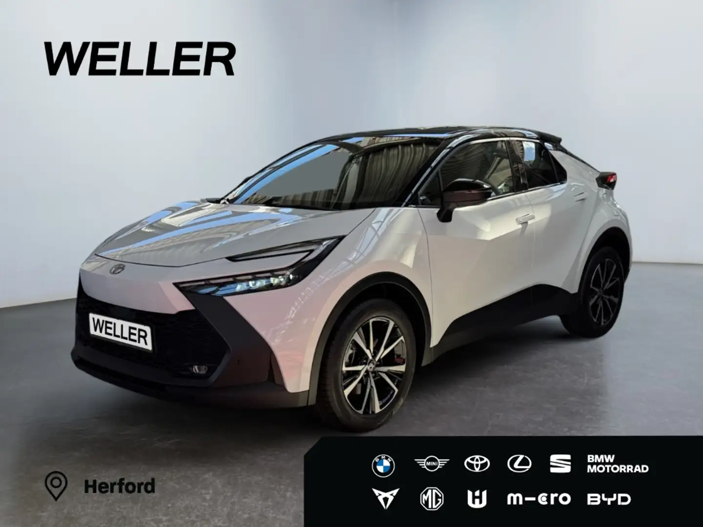 Toyota C-HR 2.0 Plug-in-Hybrid Teamplayer +Technik +WKR Weiß - 1