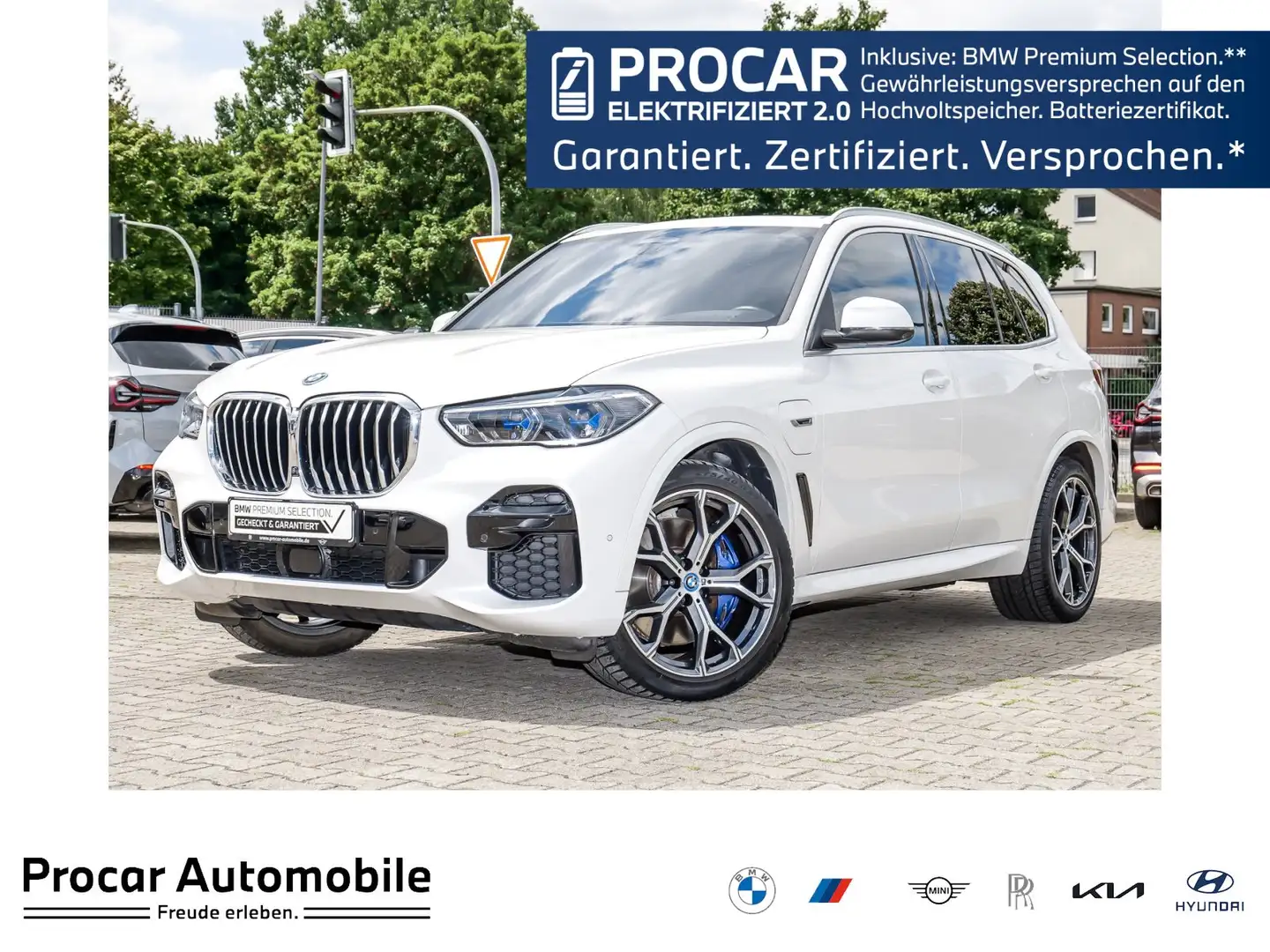 BMW X5 xDrive45e M Sport 2-Achs Luftfed. AHK Pano DA Prof Weiß - 1