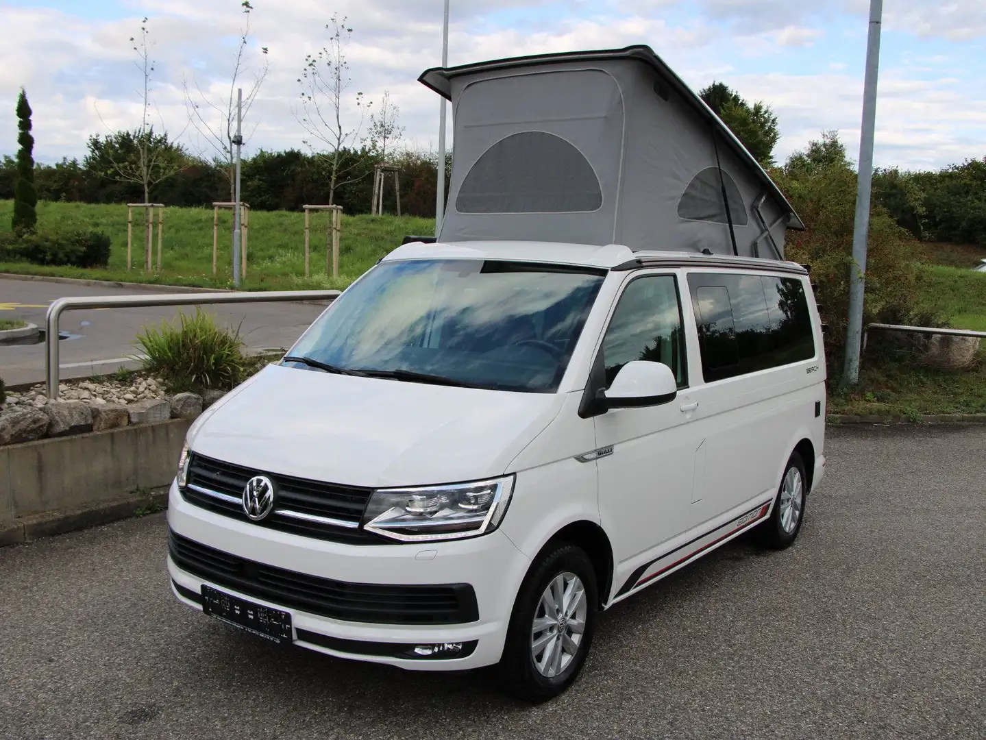 Volkswagen T6 California TDI Beach Aufstelldach DSG 150 PS ACC LED Markise Weiß - 1