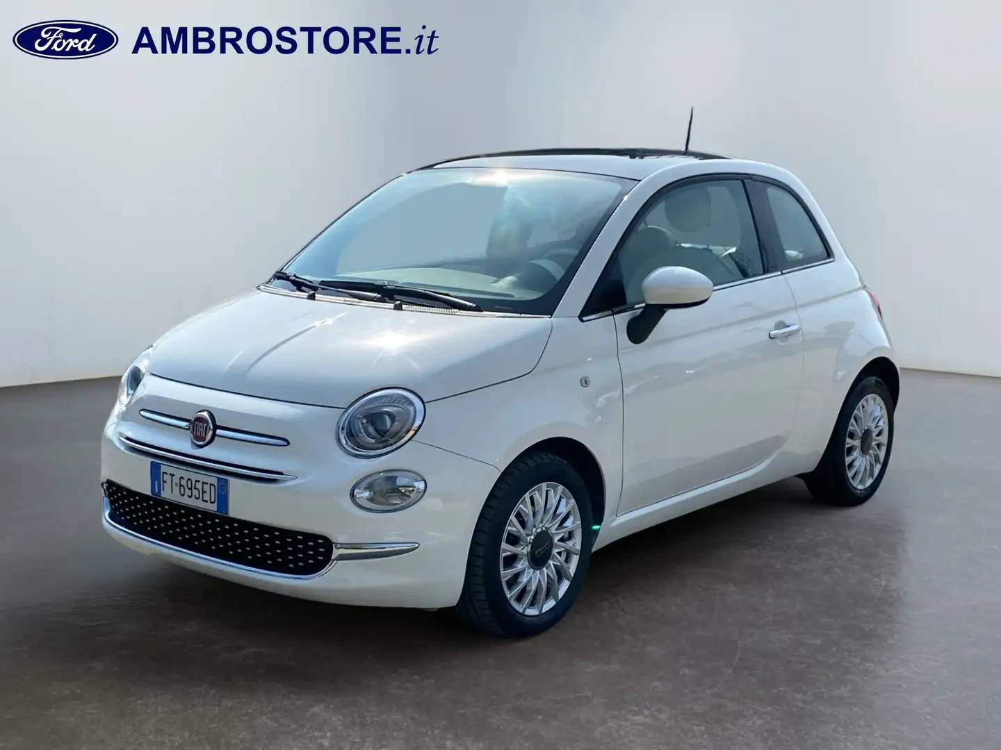 Fiat 500 III 2015 - 500 1.2 Lounge s&s 69cv my19 Fehér - 1