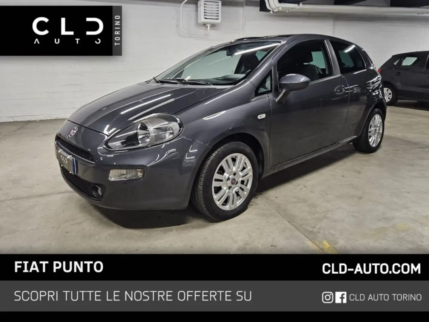 Fiat Punto 1.3 MJT II S&S 95 CV 3 porte Grigio - 1