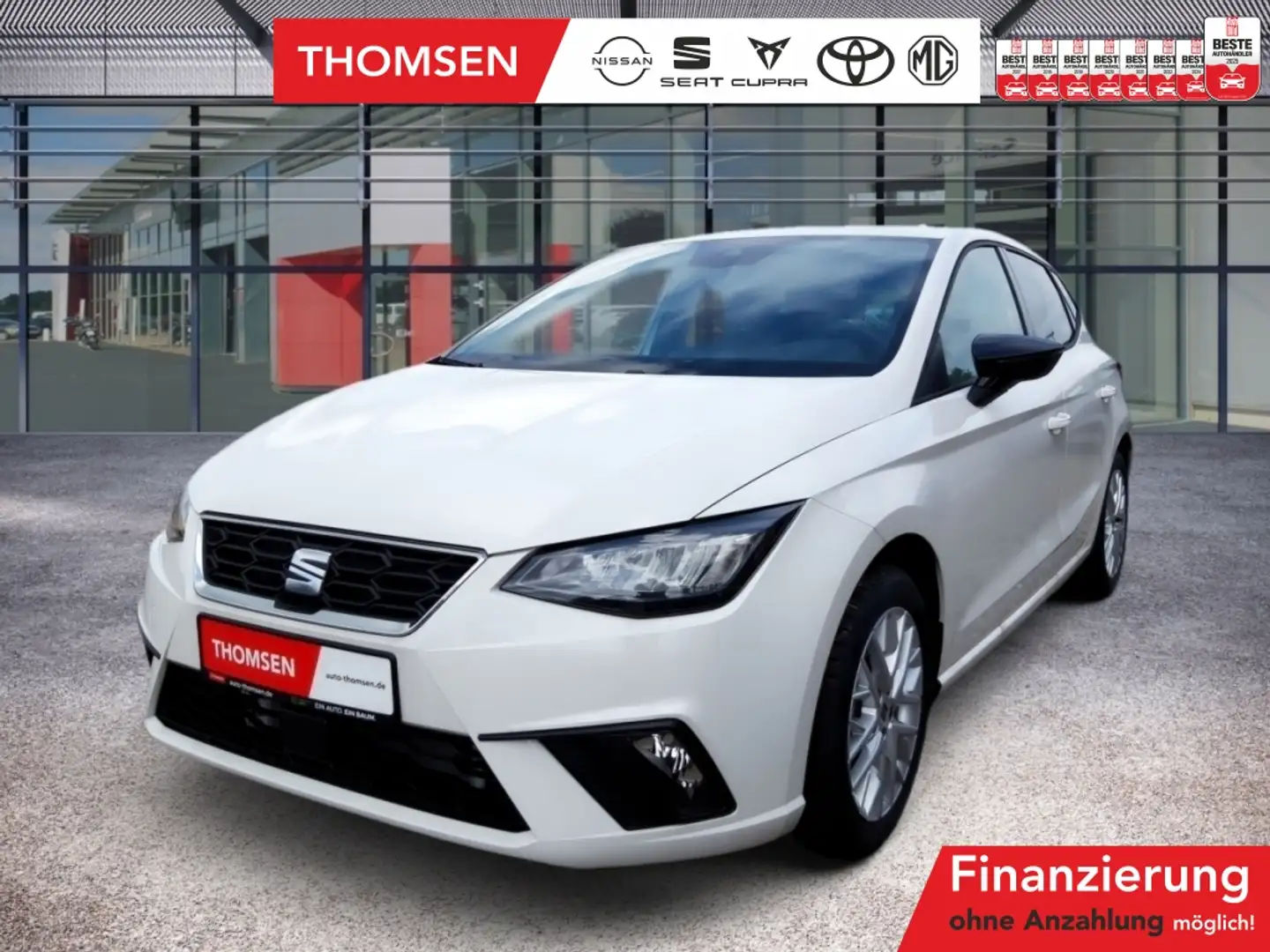 SEAT Ibiza 1.0TSI FR Navi LED Winterp. PDC SHZ LM Weiß - 1