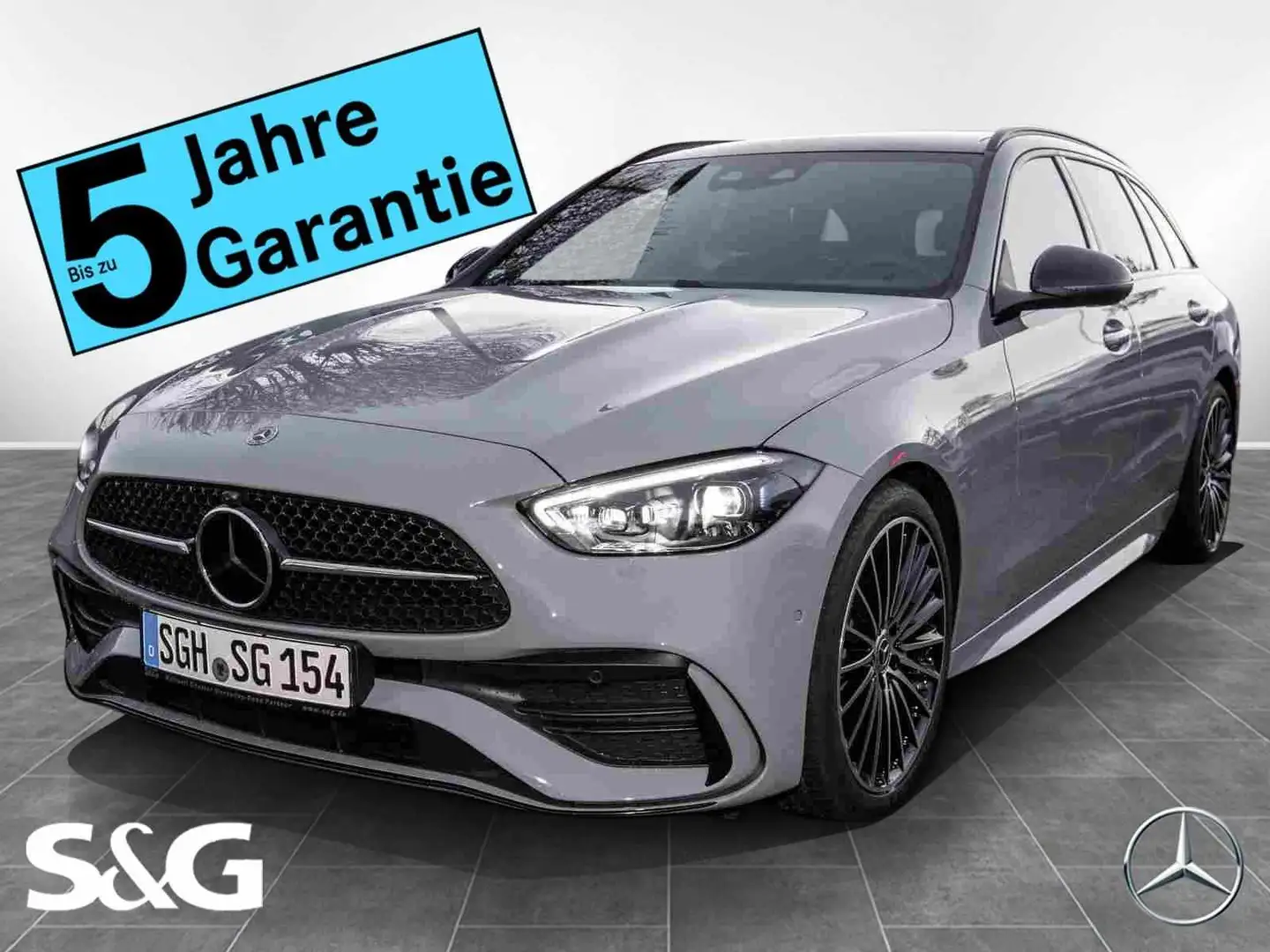 Mercedes-Benz C 220 d T AMG MBUX+360°K+DIG-LED+Pano+AHK+Distro Grau - 1
