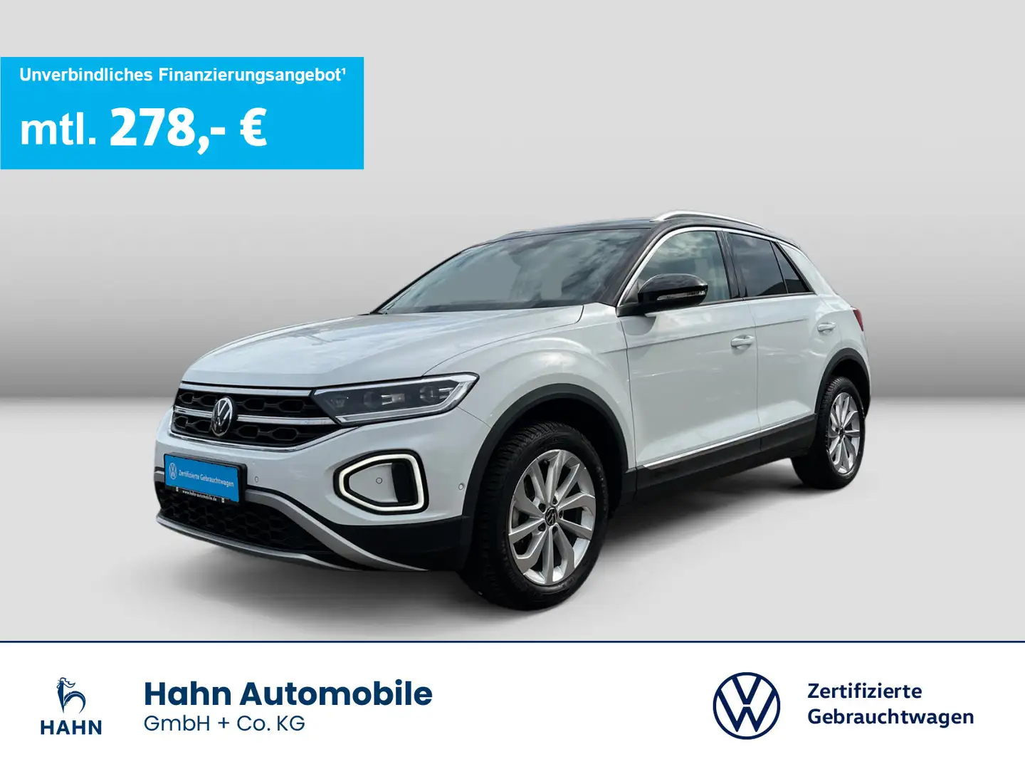 Volkswagen T-Roc 1.5TSI DSG Style ACC AHK LED-Plus Navi PDC Weiß - 1