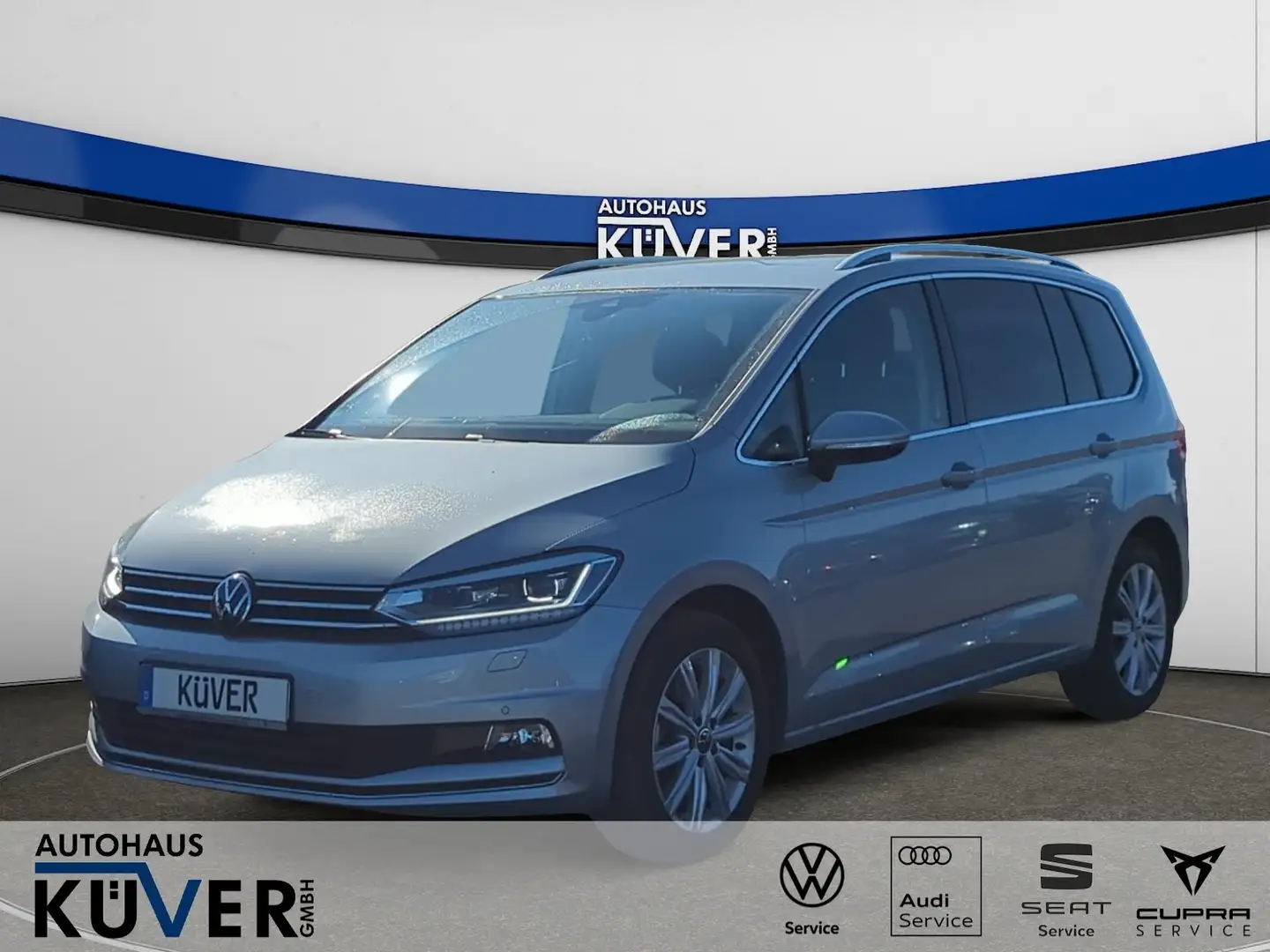 Volkswagen Touran Highline 2.0 TDI DSG Navi+ACC+AHK+LED+7S Silber - 1