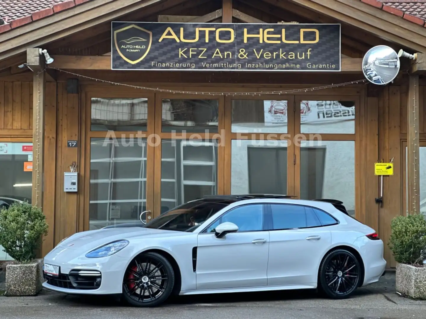 Porsche Panamera Turbo Turismo Pano 360°SportChr Nightv. Gris - 1