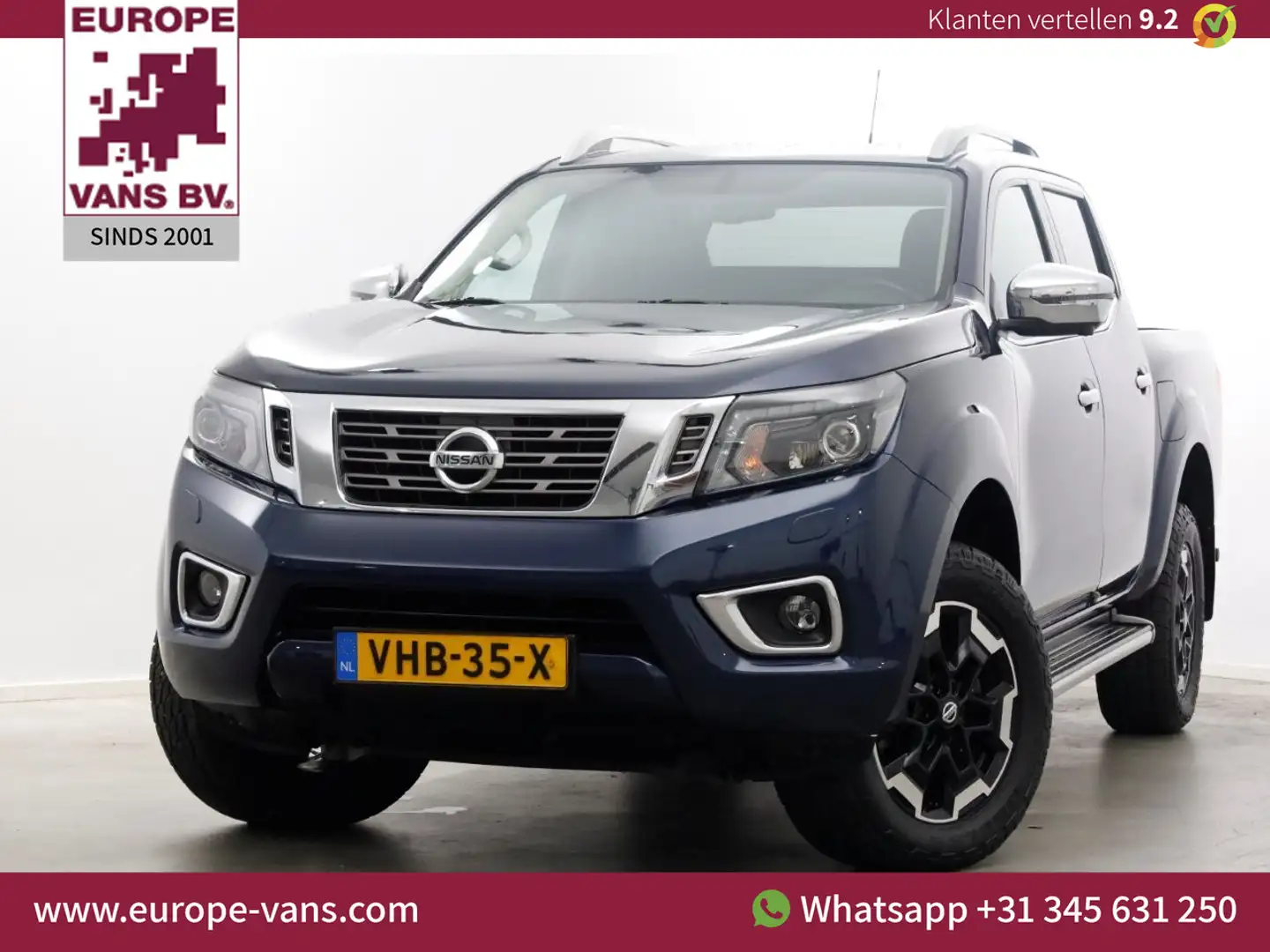Nissan Navara 2.3 dCi 190pk Automaat Tekna 4x4 + Sperdiff. Trekh Blauw - 1