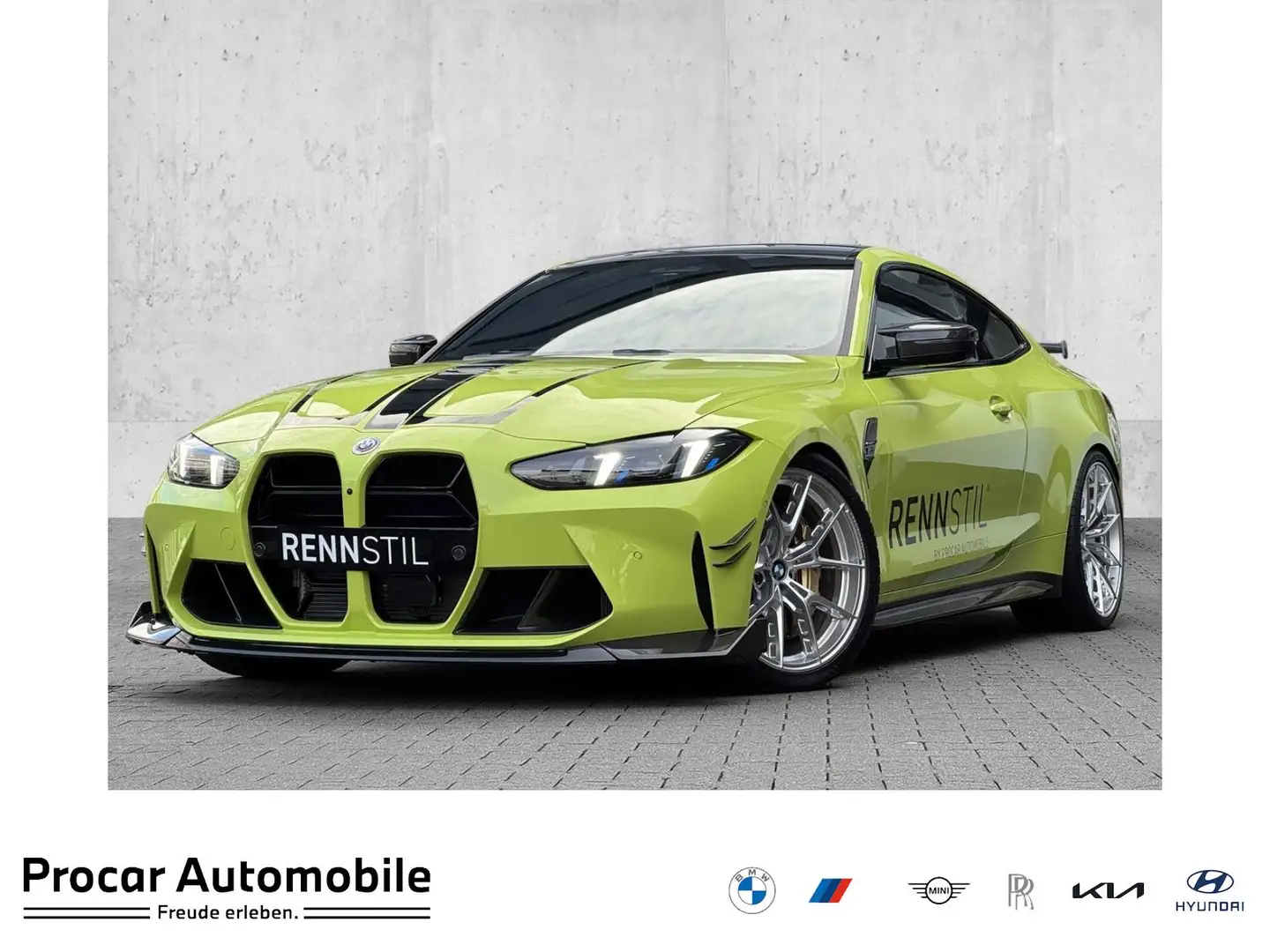 BMW M4 Competition xDrive Coupé INDIVIDUAL RENNSTIL Зелений - 1
