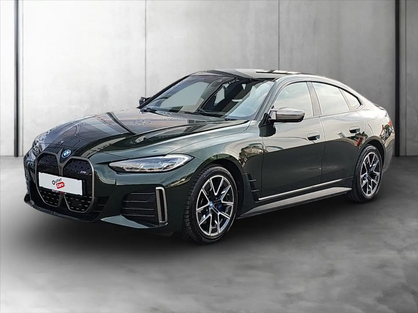 BMW i4 Gran Coupe M50 400 kW LENKRADHZG+AHK+RFK+LM Grün - 2