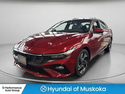 Red 2025 Hyundai Elantra Hybrid Luxury FWD Sedan 6-Speed Dual Clutch