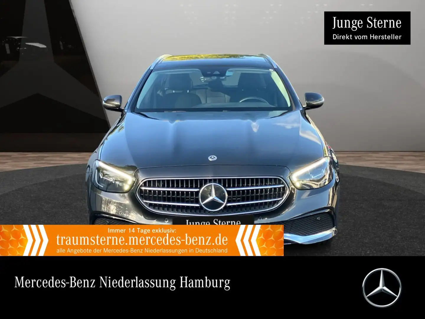 Mercedes-Benz E 220 d T AVANTG+PANO+AHK+LED+KAMERA+SPUR+TOTW+9G Gris - 1