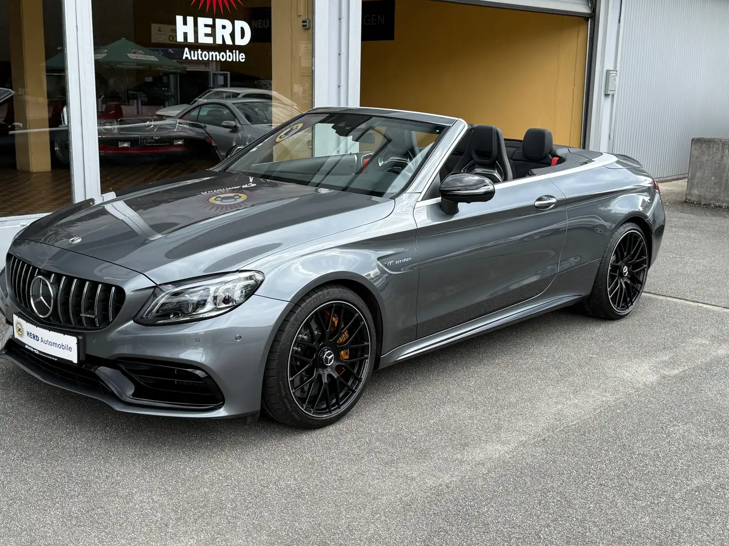 Mercedes-Benz C 63 AMG AMG C 63 S Cabrio-19200 Km-Vollausstattung-wie NEU Grau - 1