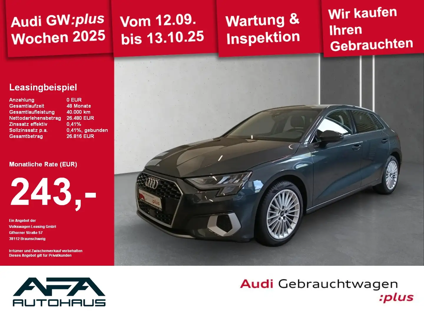 Audi A3 Sportback 35 TFSI Advanced Smart.Int*PDC*SHZ Grijs - 1