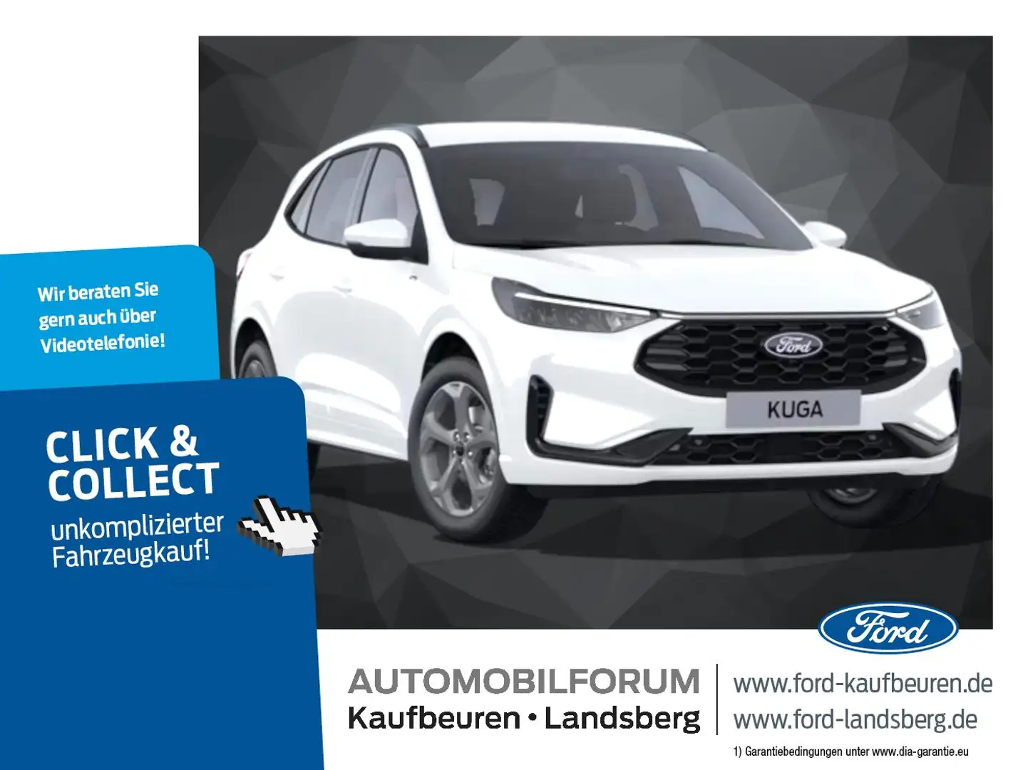 Ford Kuga ST-LINE 2.5 Plug-in | FHEV | LED | NAVI | LMF Weiß - 1