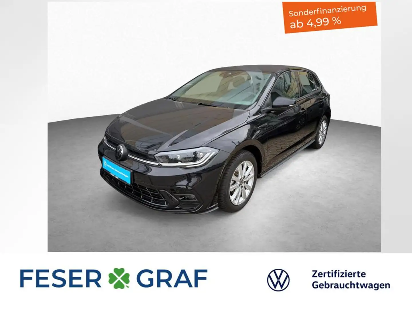 Volkswagen Polo R-Line 1.0 TSI 7-DSG KAMERA NAVI KLIMA LED Schwarz - 1