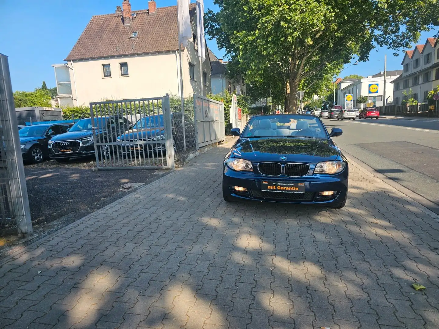 BMW 118 Baureihe 1 Cabrio 118i Klima,Gang,PDC,Leder Blau - 1