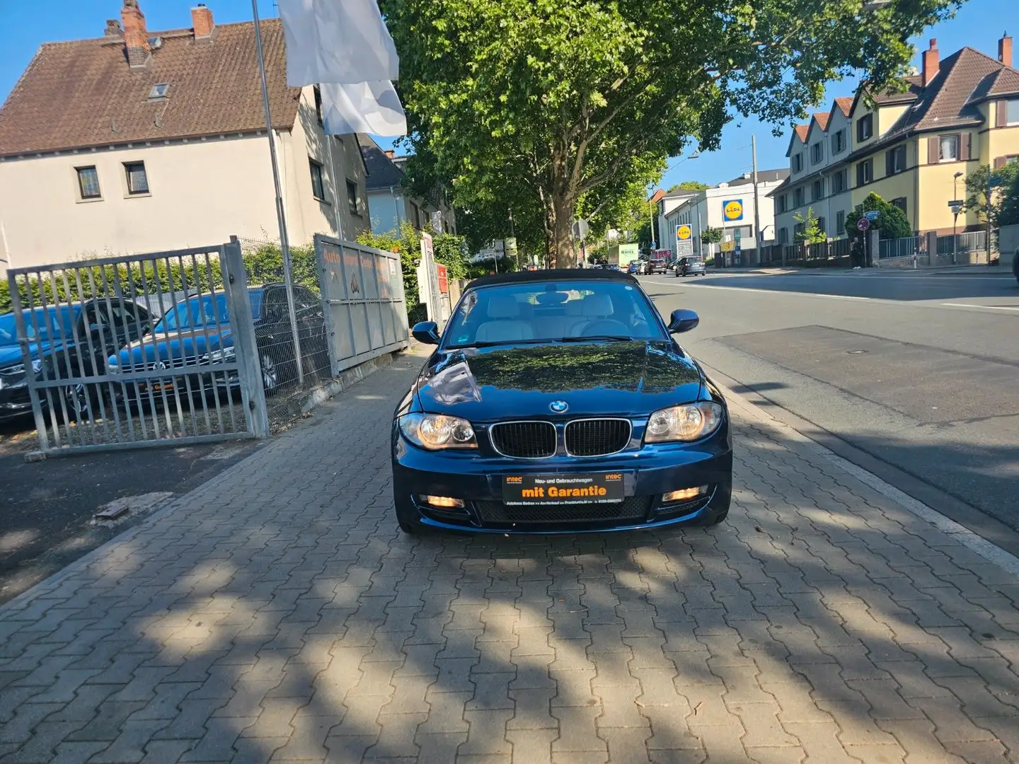 BMW 118 Baureihe 1 Cabrio 118i Klima,Gang,PDC,Leder Blau - 2
