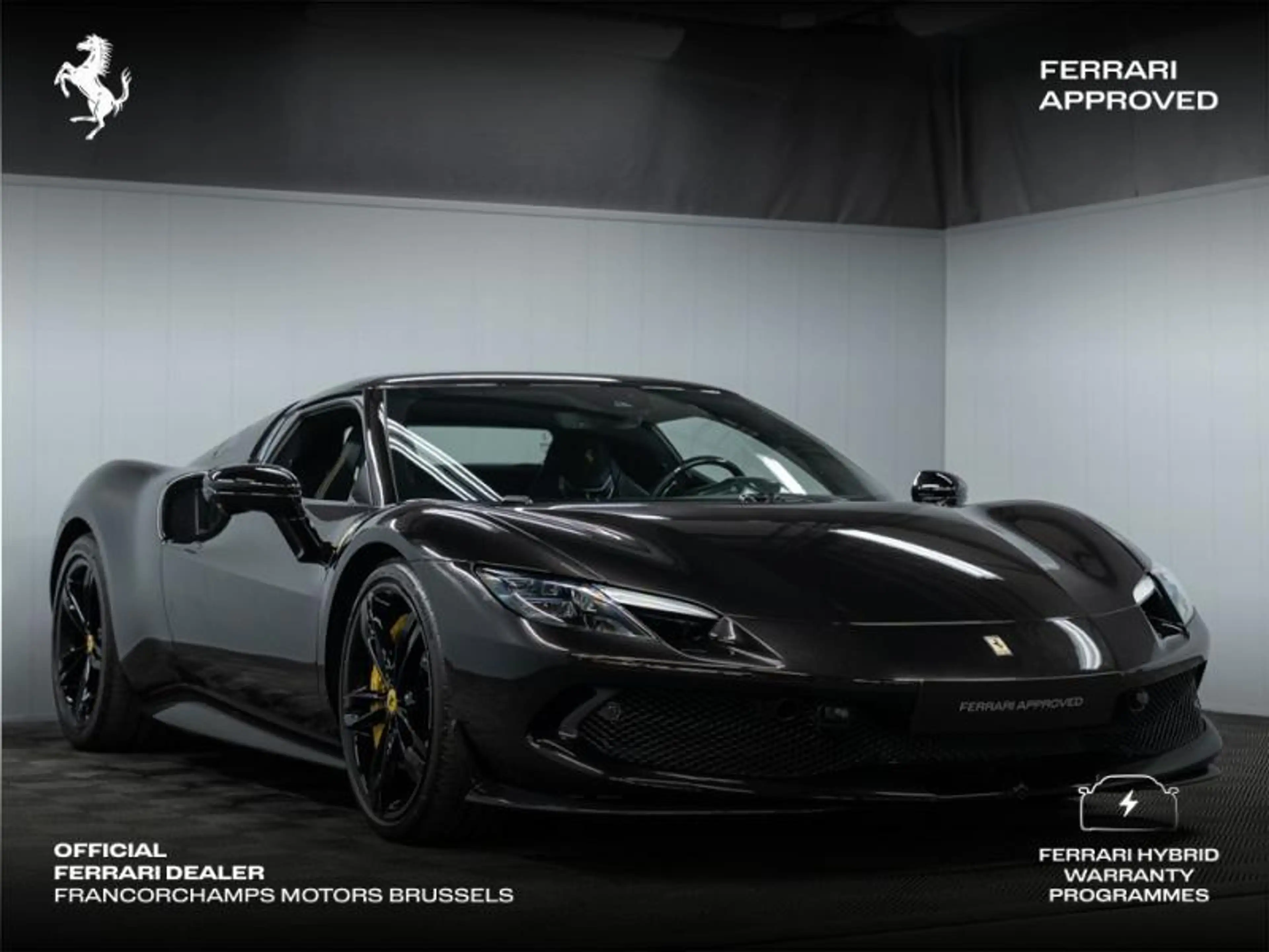 Ferrari 296 GTB Nero Daytona - Nero