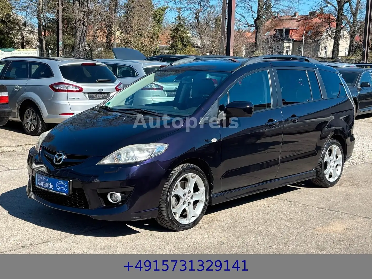 Mazda 5 2.0 CD Active+ Klima Leder 7-Sitze AHK  SHZ Violett - 1