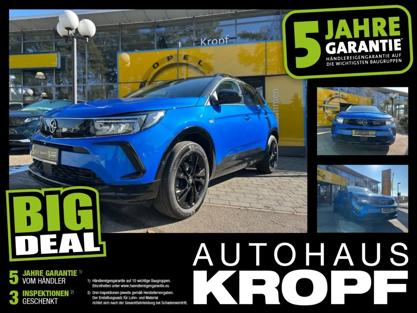 Opel Grandland 1.5 D Navi,Parkpilot,AHK,DAB,USB Blau - 1