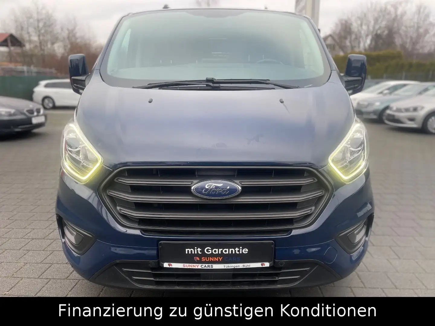 Ford Transit Custom 300L2*NAVI*3-SITZE*R-CAM*CARPLAY* Blauw - 2