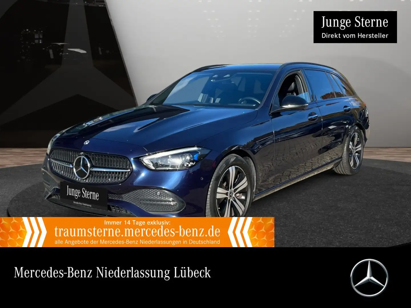 Mercedes-Benz C 220 d T AVANTG+NIGHT+360+AHK+STHZG+KEYLESS+9G Blau - 1