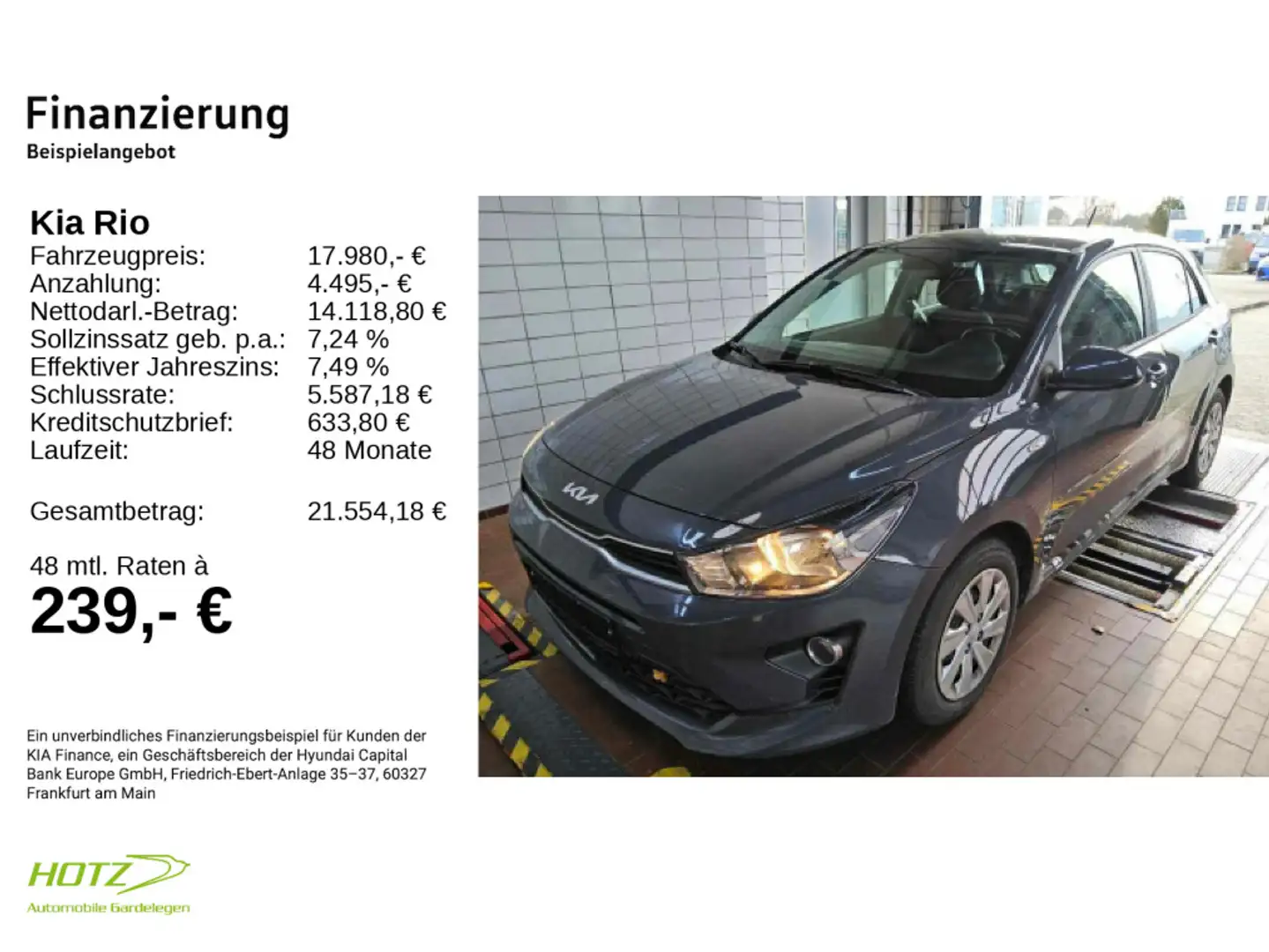Kia Rio 1.0 TSI Platinum Edition Grau - 2
