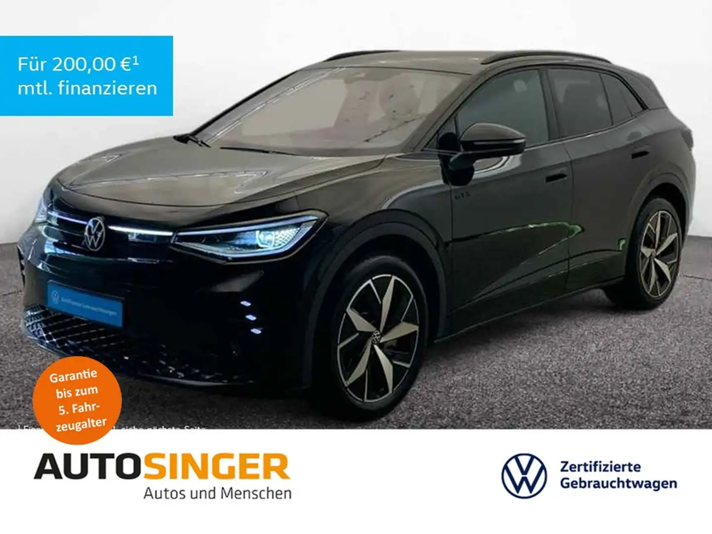 Volkswagen ID.4 GTX 4M *AHK*WÄRME*IQ-L*NAVI*PDC*ACC*SHZ*DAB Schwarz - 1