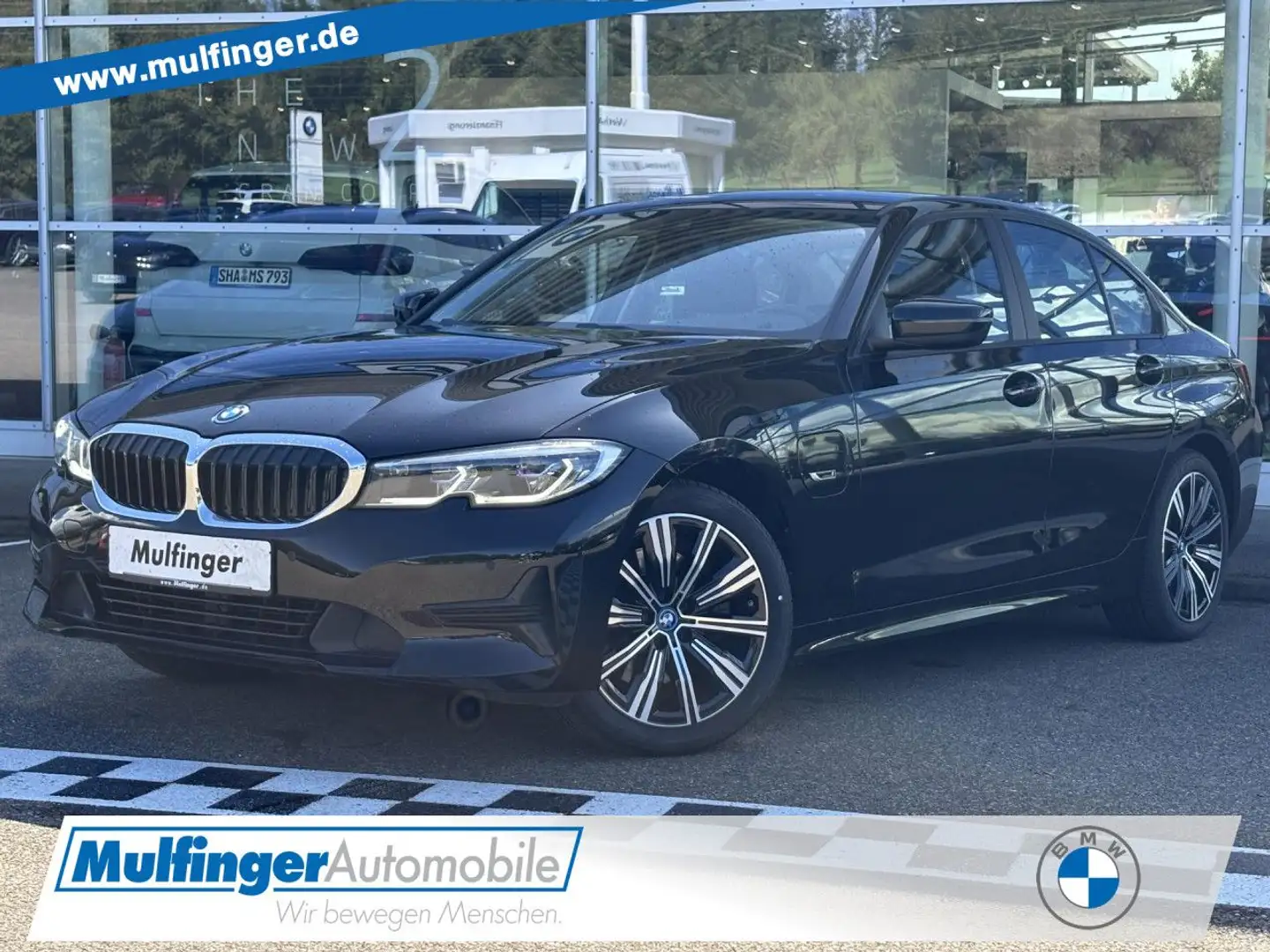 BMW 320 e Sport-Aut. LED LiveProf.DAB 18" Bluetooth PDC Schwarz - 1