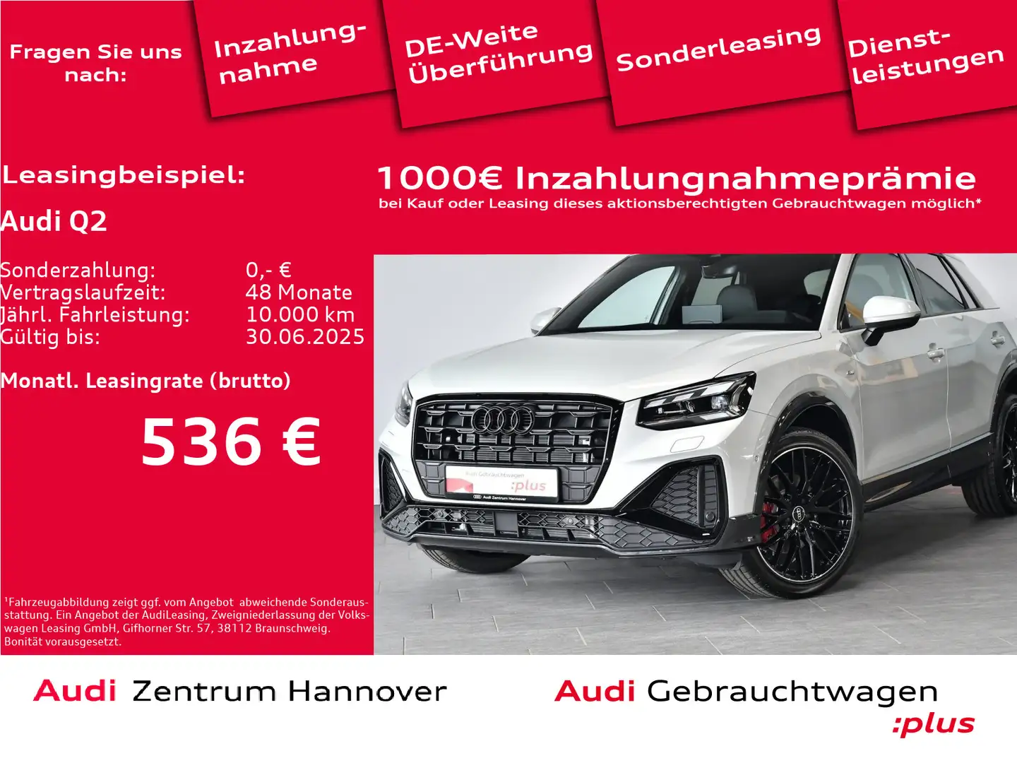 Audi Q2 S line 35 TFSI 110 S tronic Silver - 1